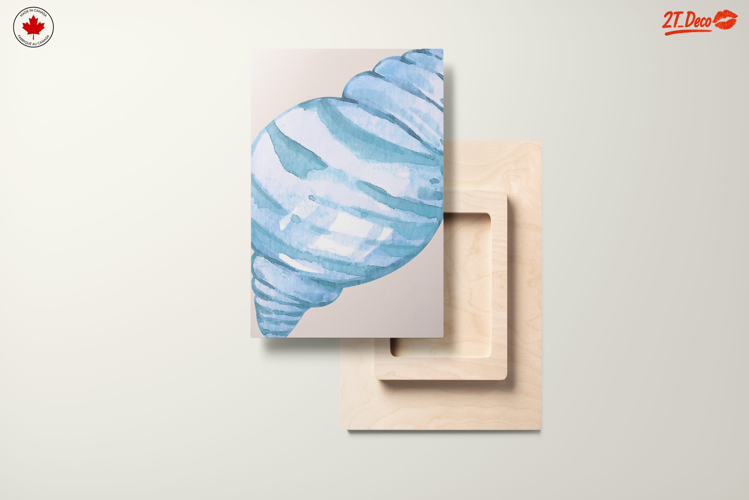 Watercolor Coastal Shell Art - Image 11