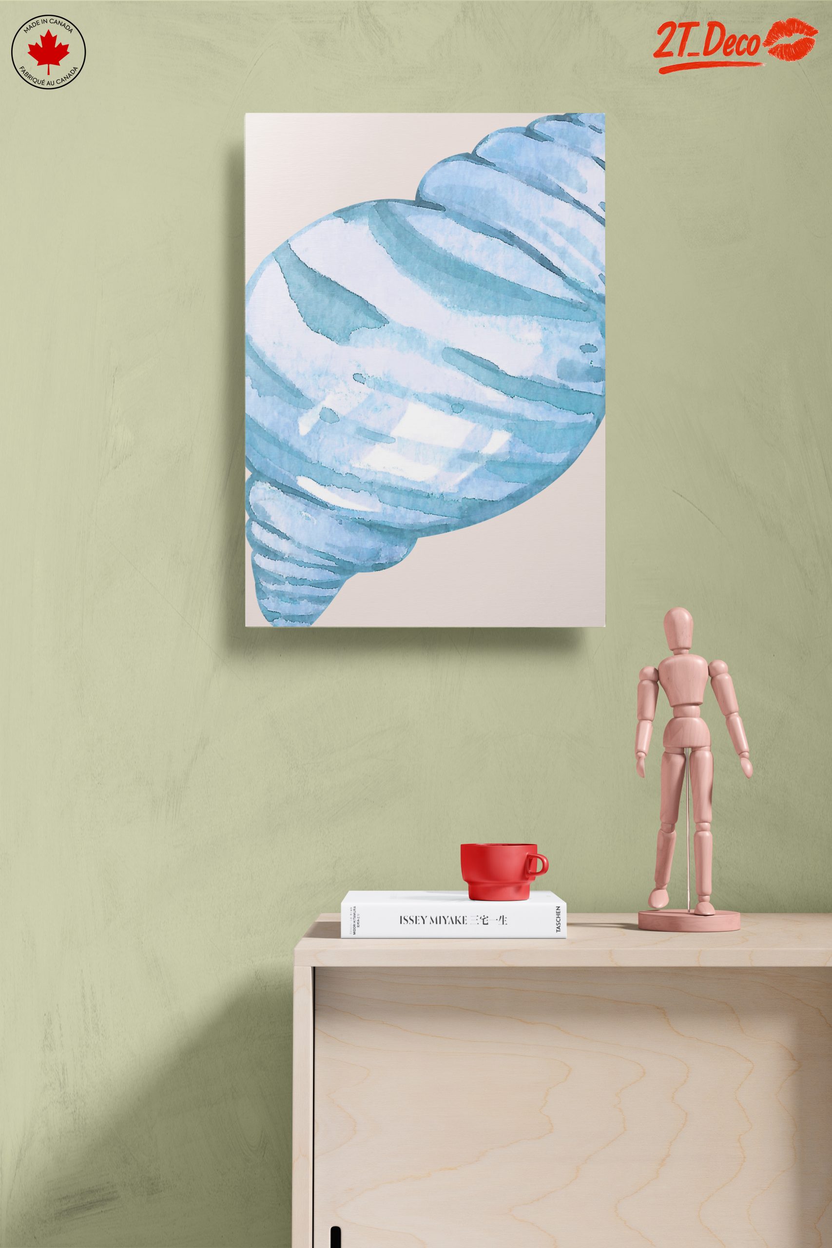 Watercolor Coastal Shell Art - Image 14