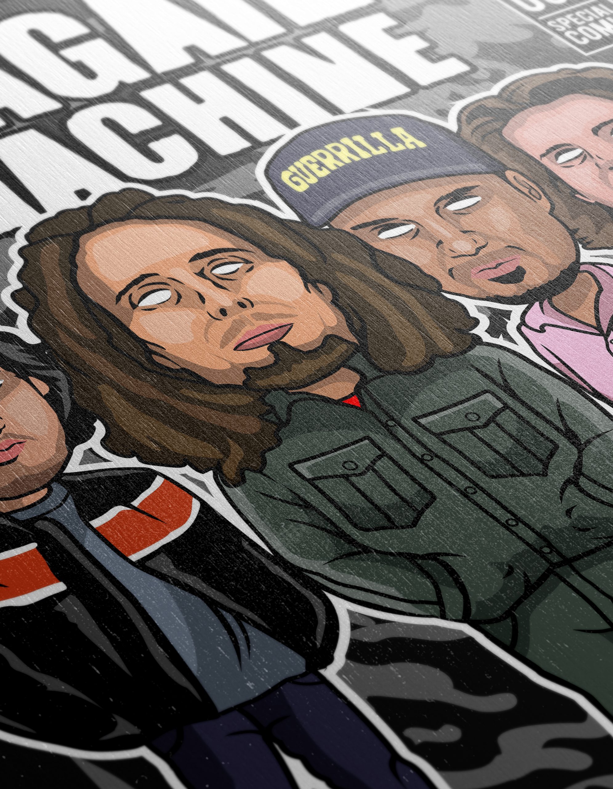 Rage Against the Machine Artistic Illustration - Image 12