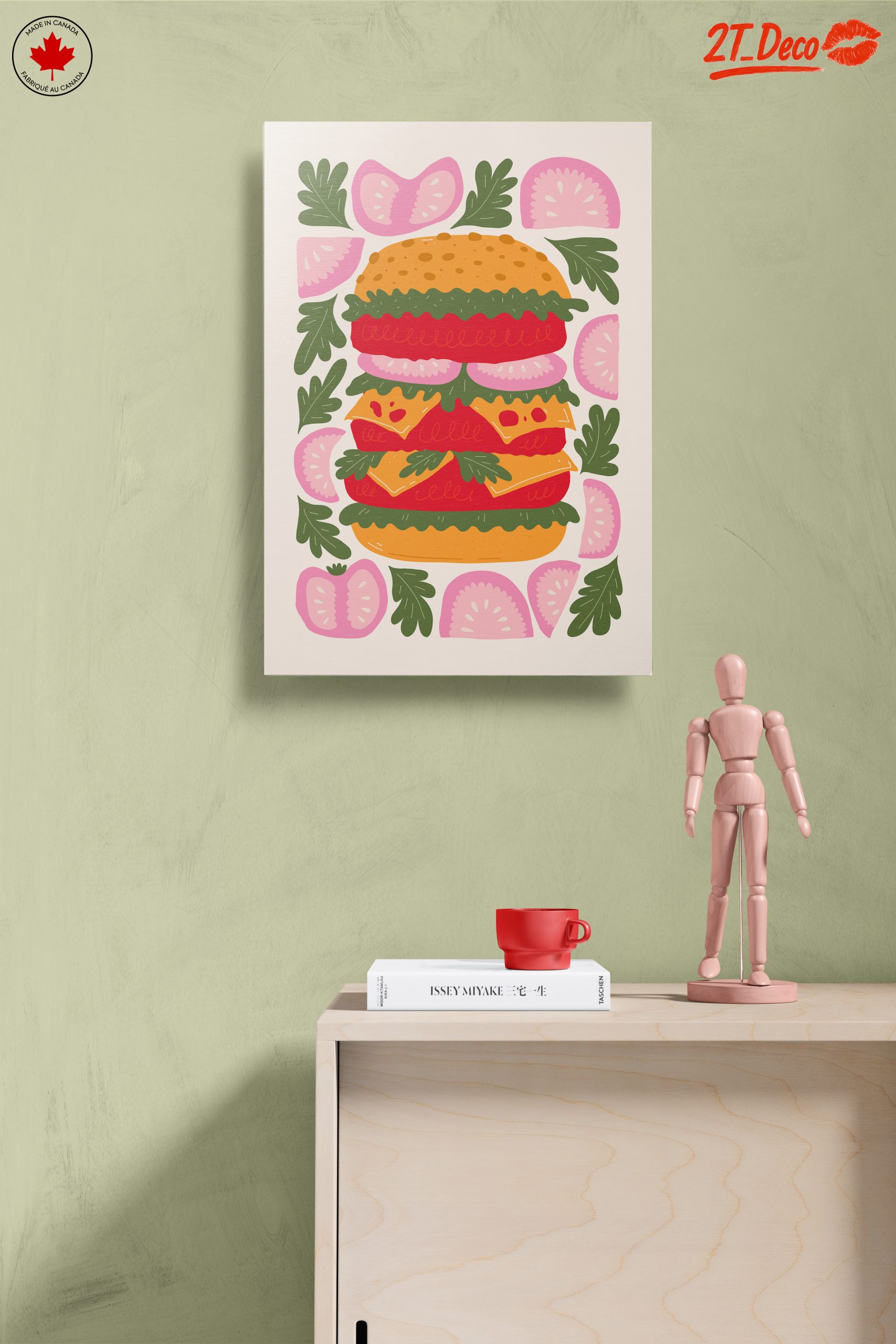 Whimsical Abstract Food Art Featuring a Burger - Image 14