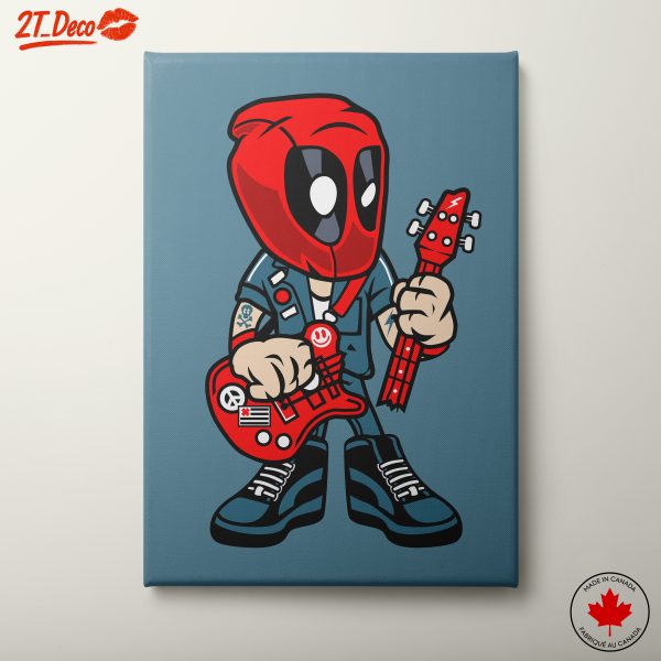 Playful Animated Character with Guitar