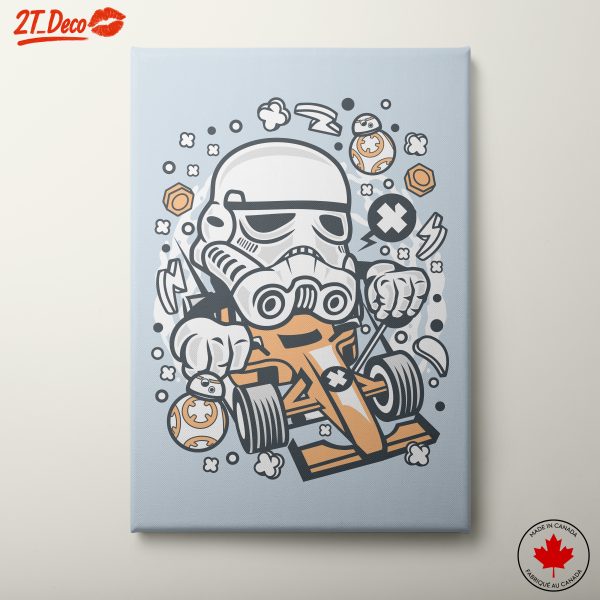 Cartoon Character Racing Art