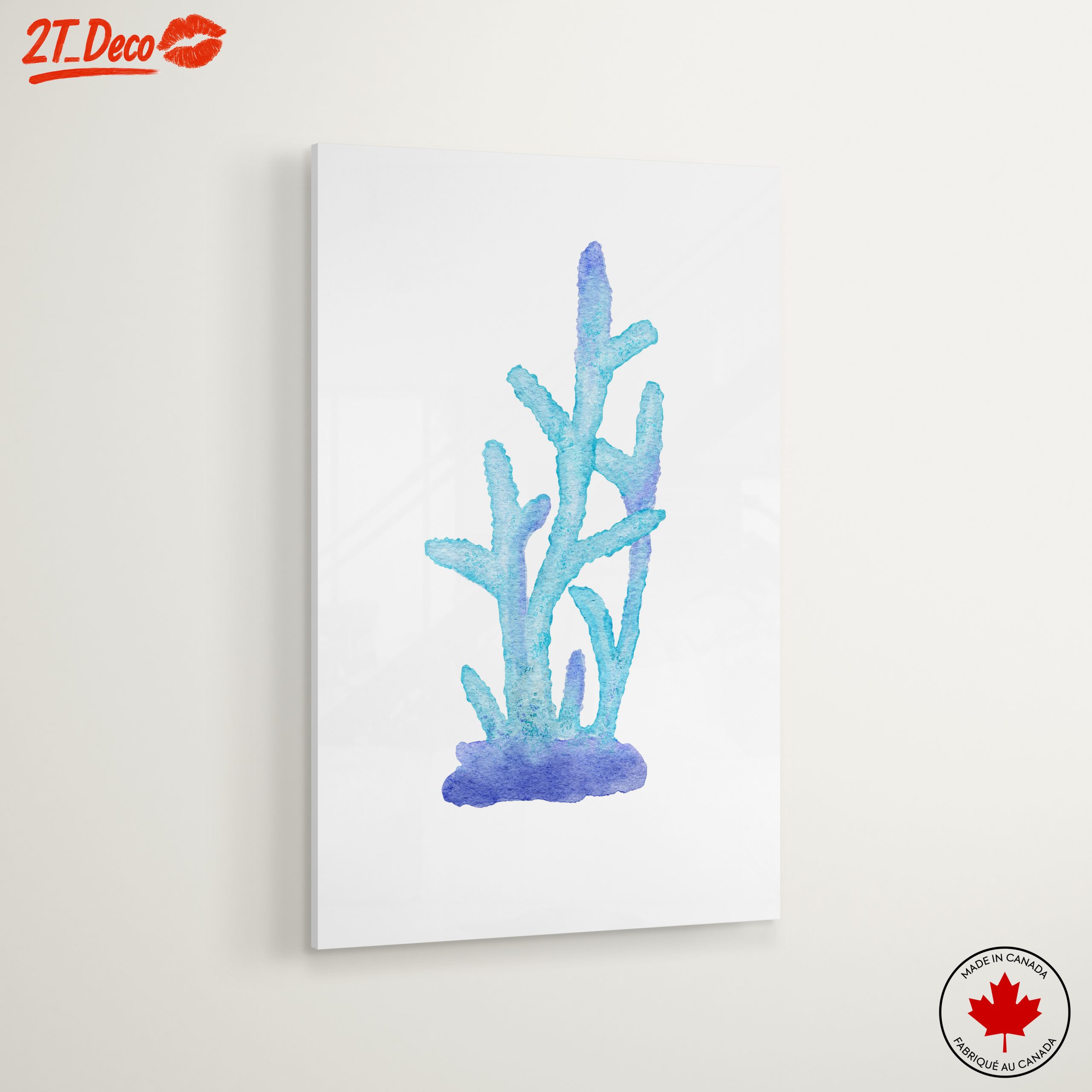 Underwater Coral Artwork in Soft Watercolors - Image 6