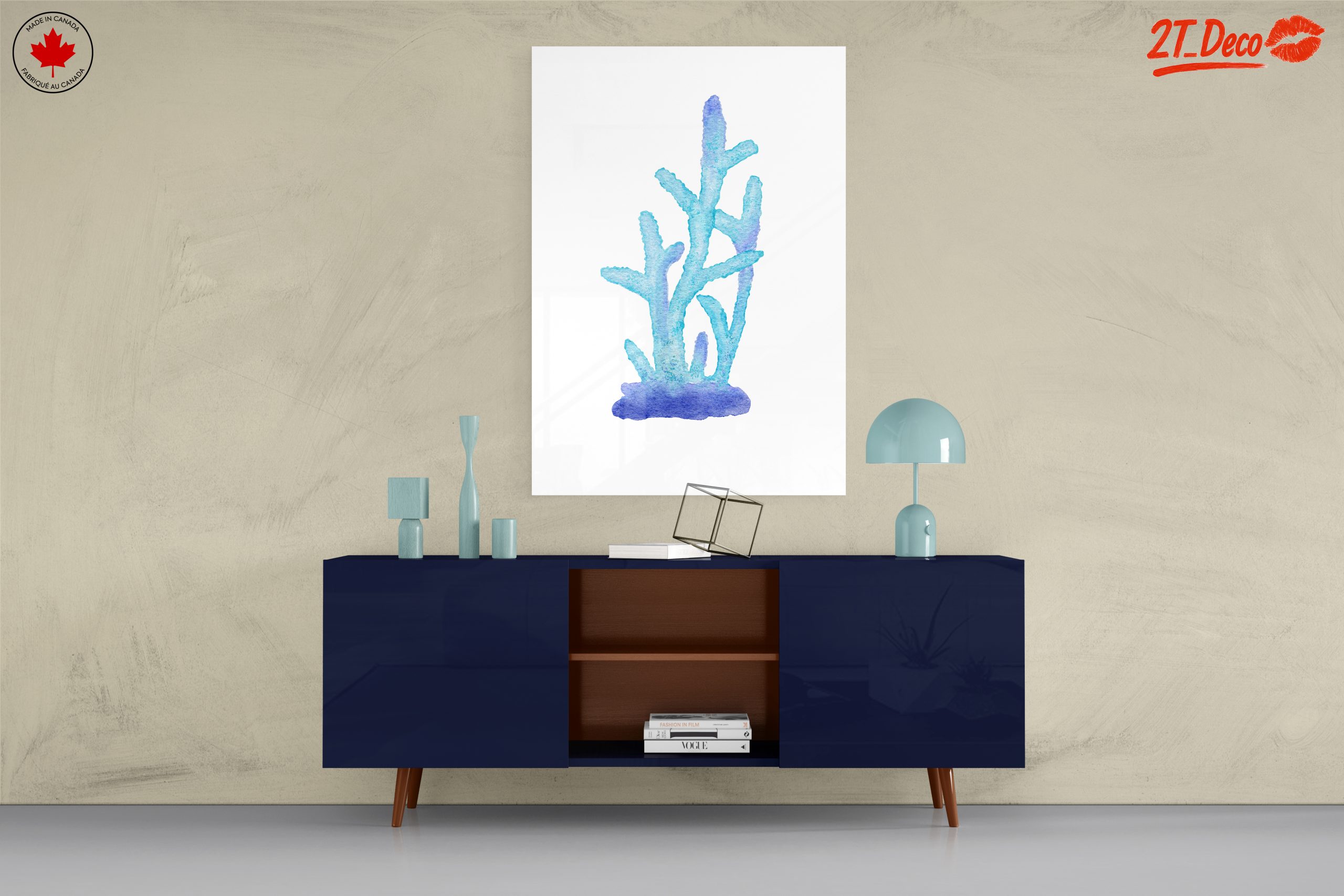 Underwater Coral Artwork in Soft Watercolors - Image 8