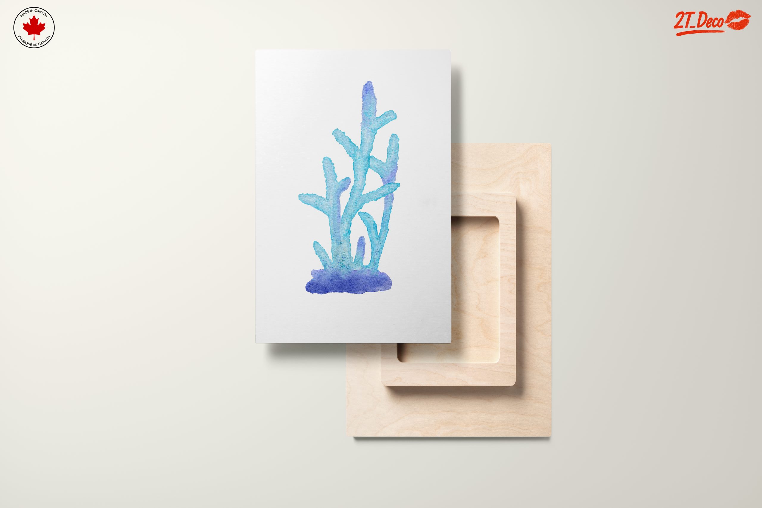 Underwater Coral Artwork in Soft Watercolors - Image 11
