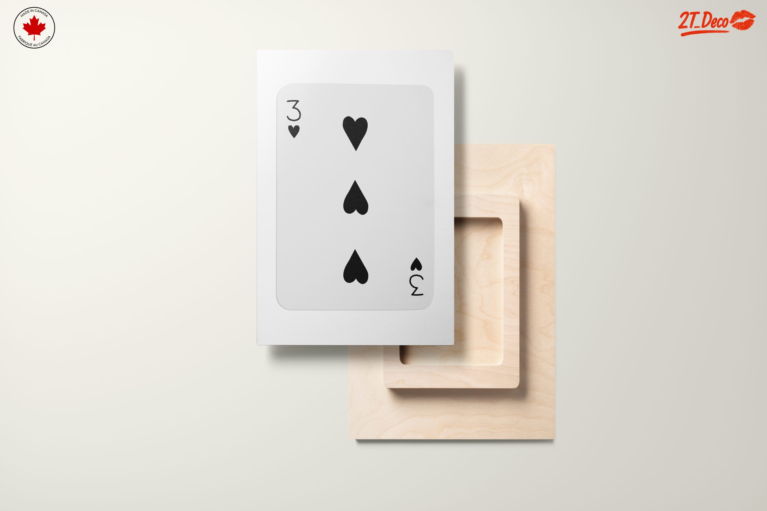 Three of Hearts Playing Card Art - Image 11