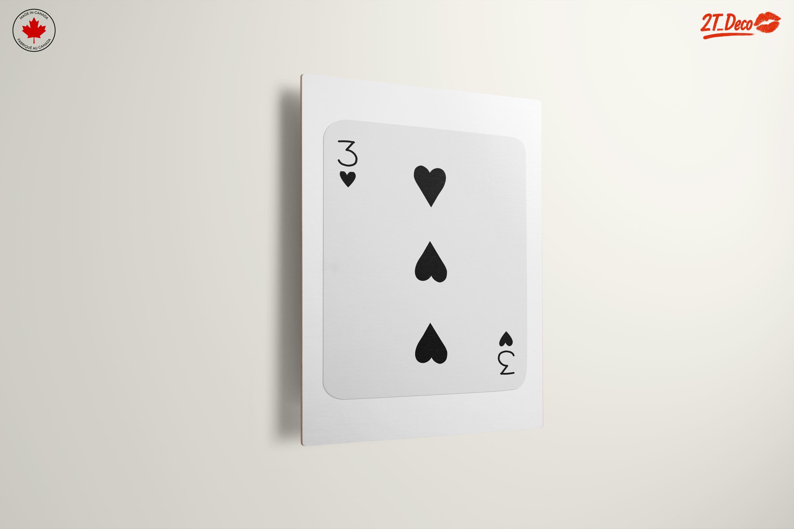 Three of Hearts Playing Card Art - Image 13