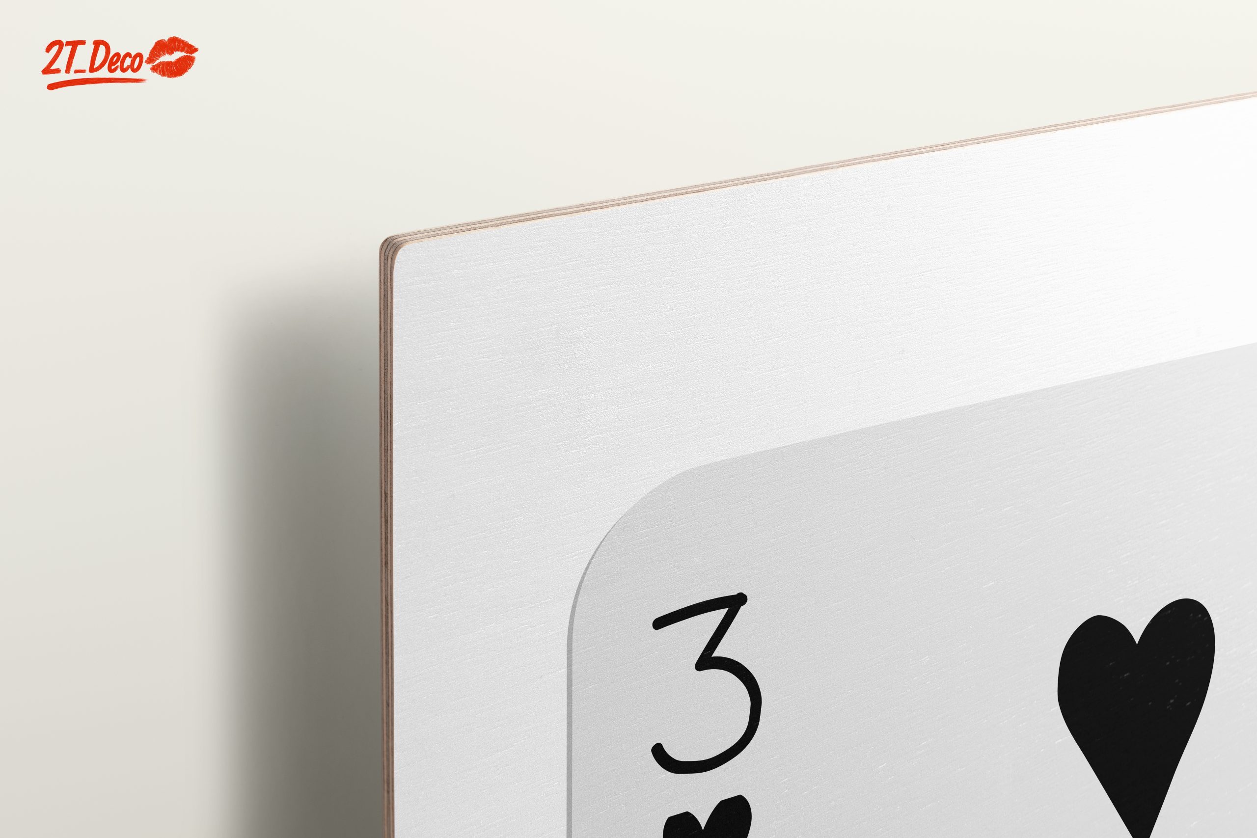 Three of Hearts Playing Card Art - Image 15
