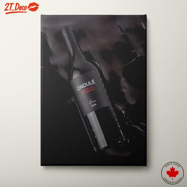 Elegant Wine Bottle in Artistic Style