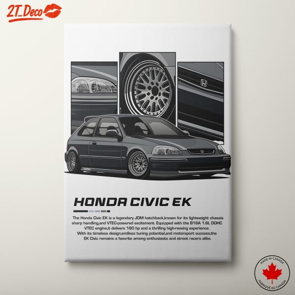 Honda Civic EK Car Poster Artwork