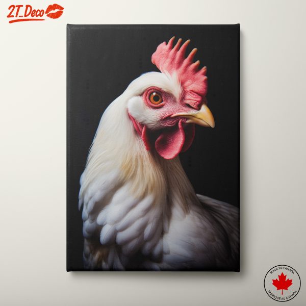 Artistic Portrait of a Majestic Chicken