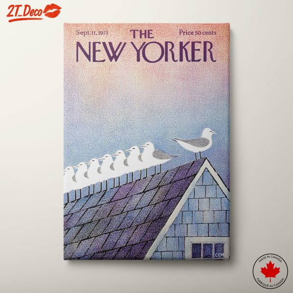 New Yorker Magazine Cover Art Featuring Seagulls