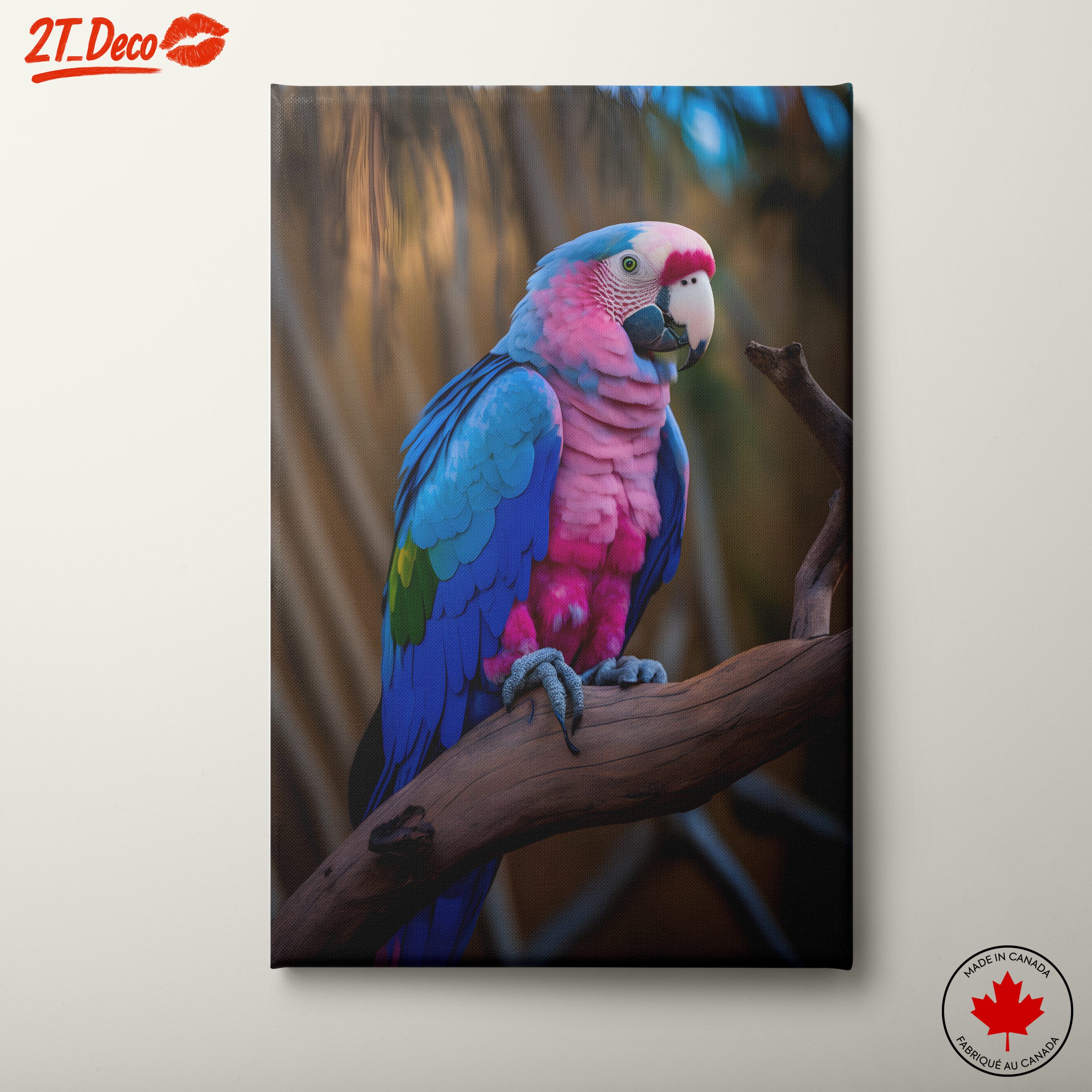 Colorful Parrot Wall Art 3
