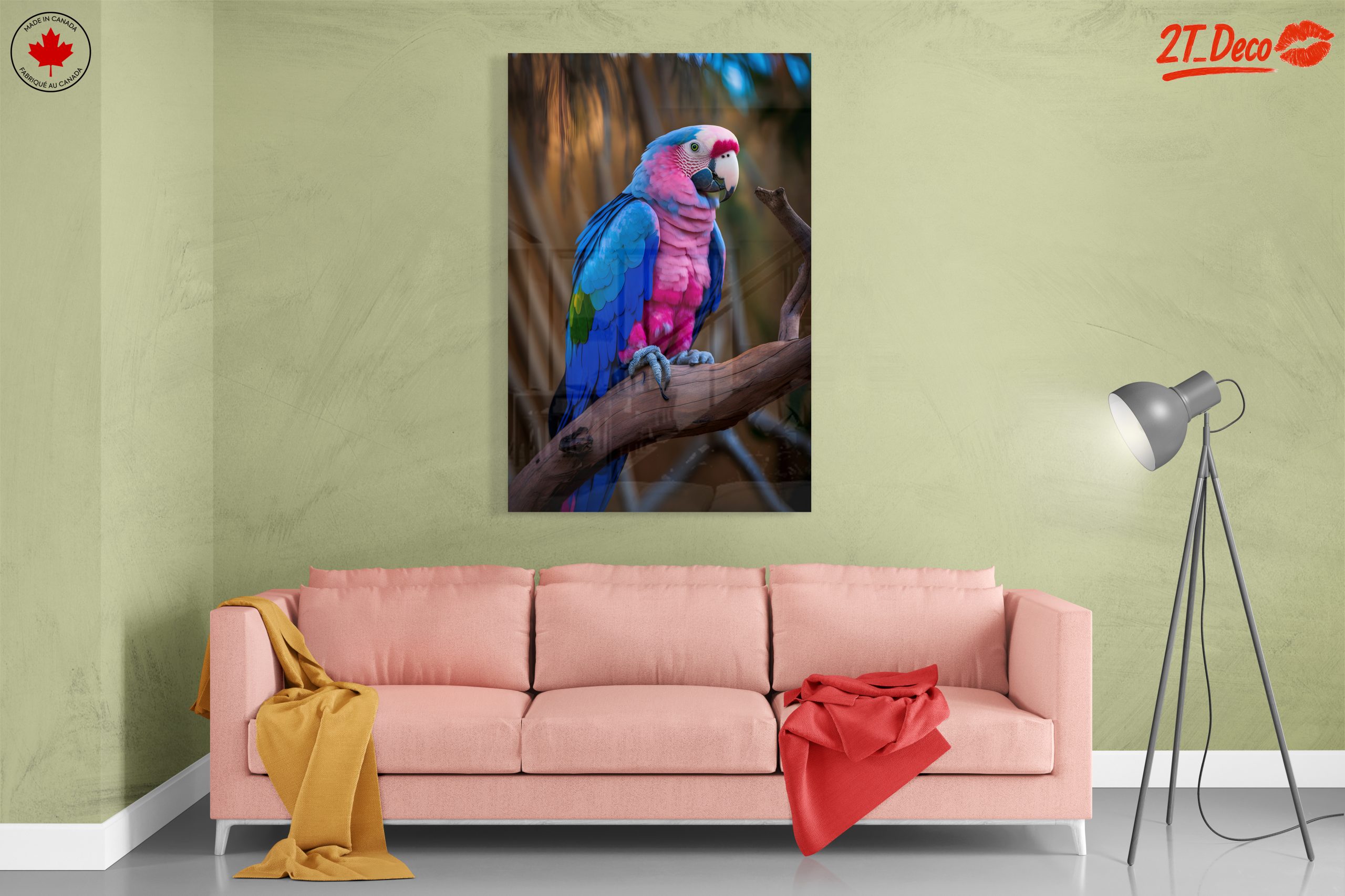 Colorful Parrot Wall Art 3 - Image 7