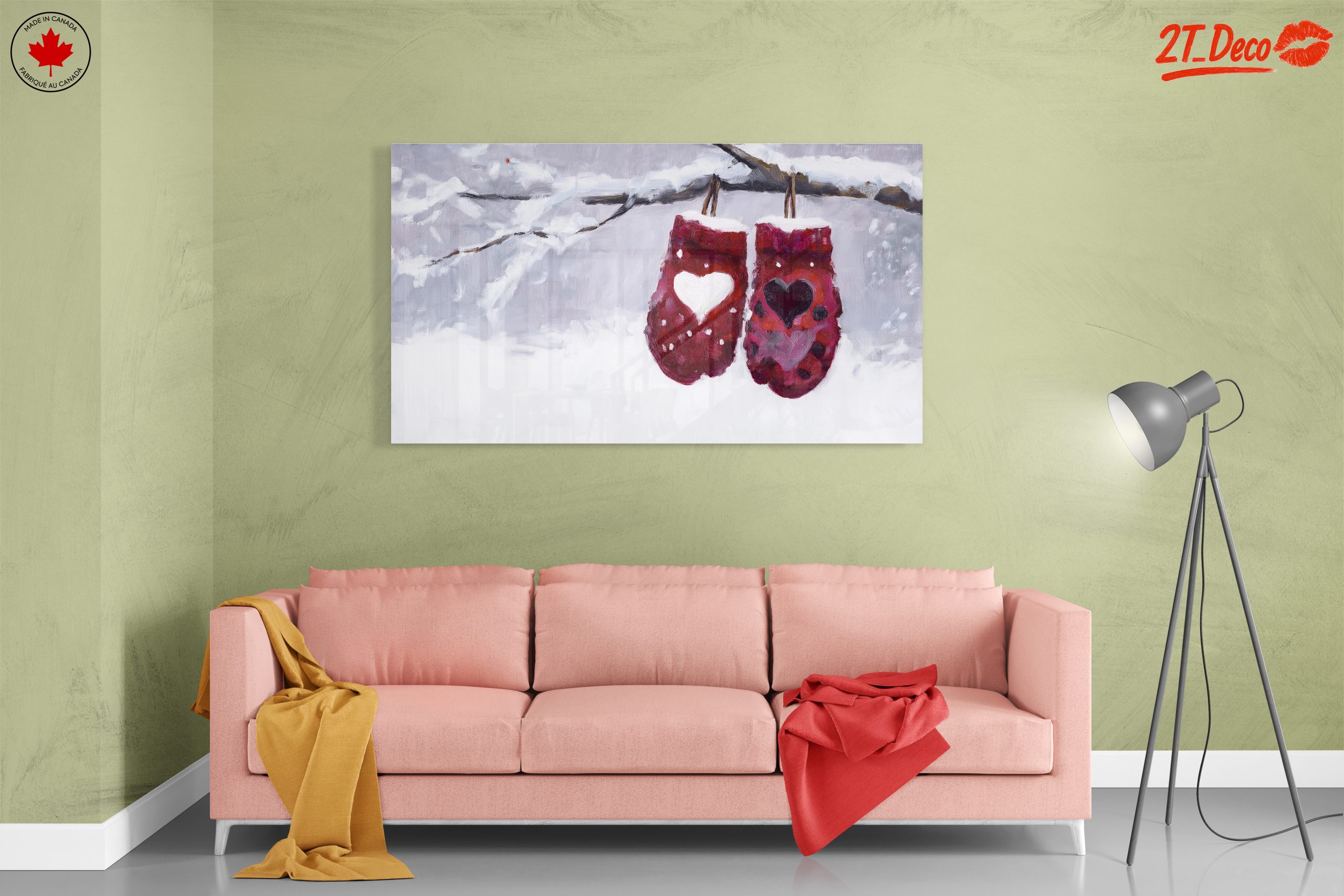 Red Mittens in Winter Snow - Image 7