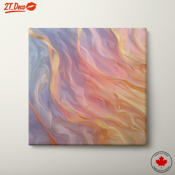 Abstract Flowing Colorful Wave Art