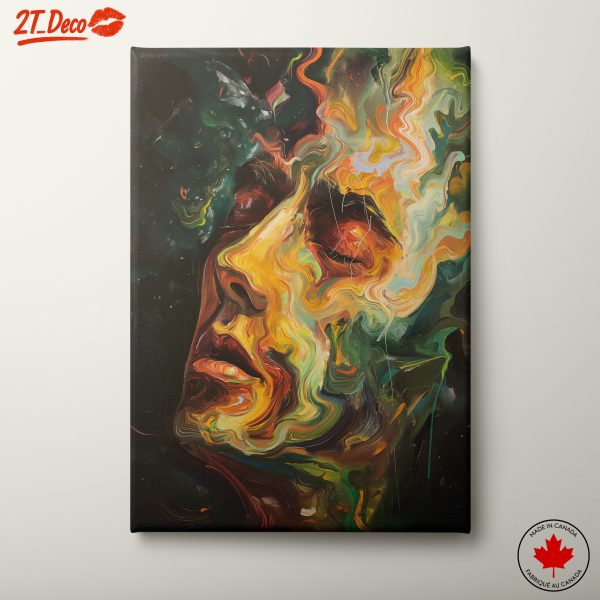 Vibrant Abstract Face Art 2