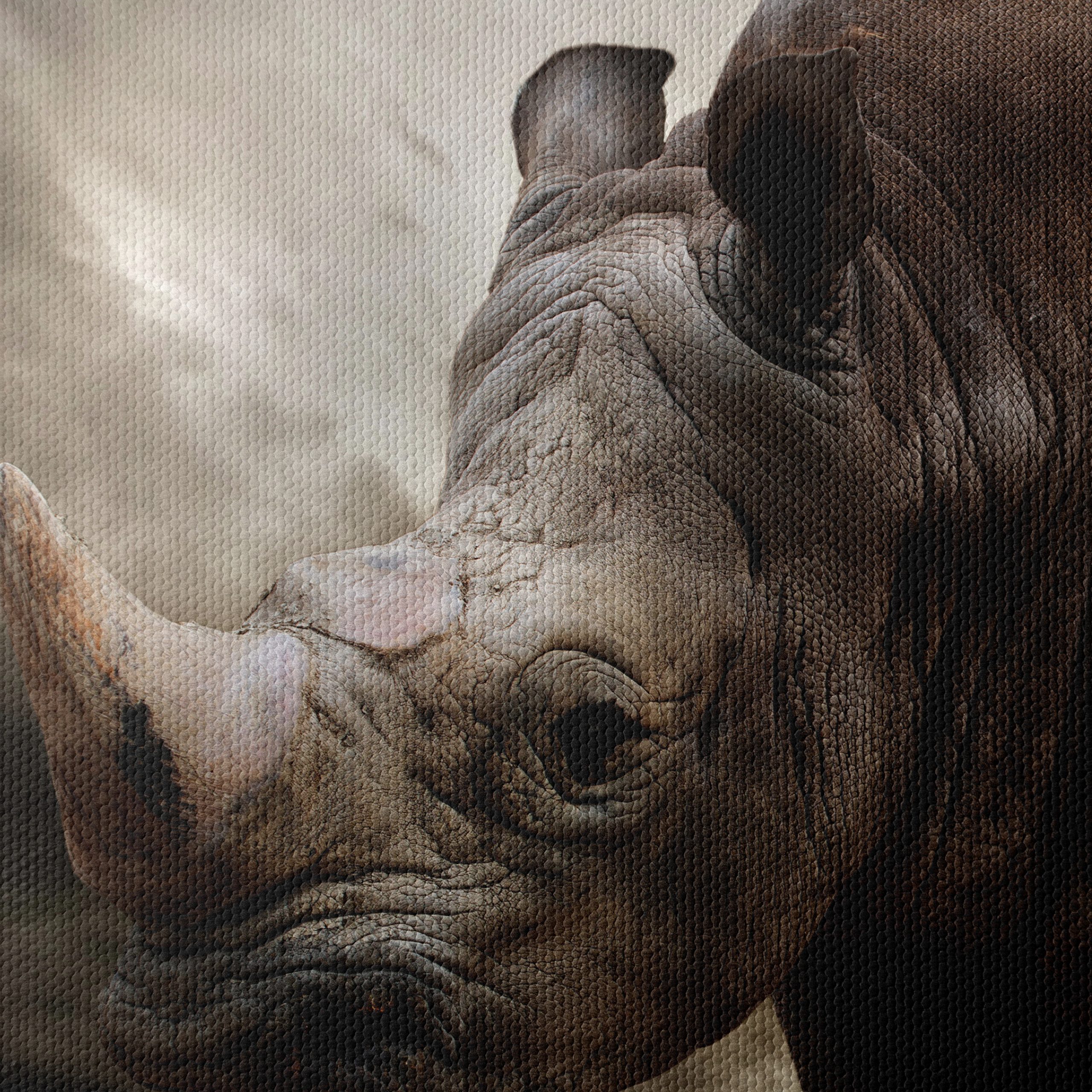 Majestic Rhinoceros in Dramatic Landscape - Image 4