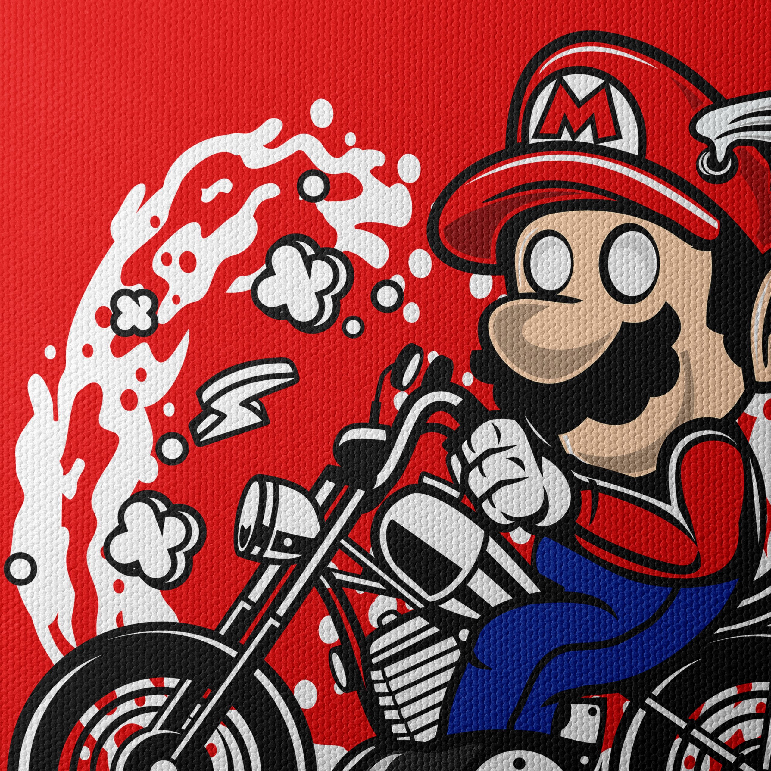 Playful Motorcycle Ride Character Art - Image 4