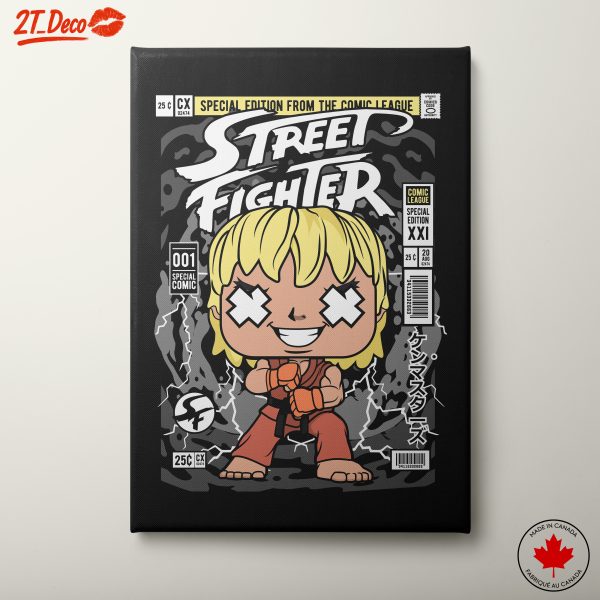 Street Fighter Character Art in Bold Style