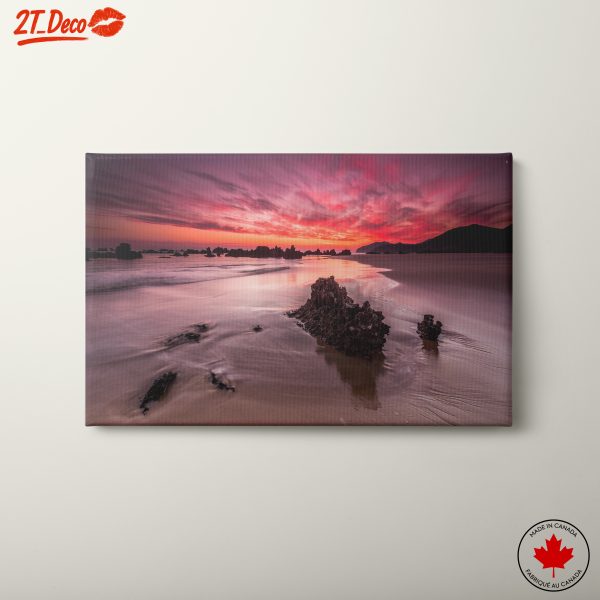 Stunning Beach Sunset Landscape Art