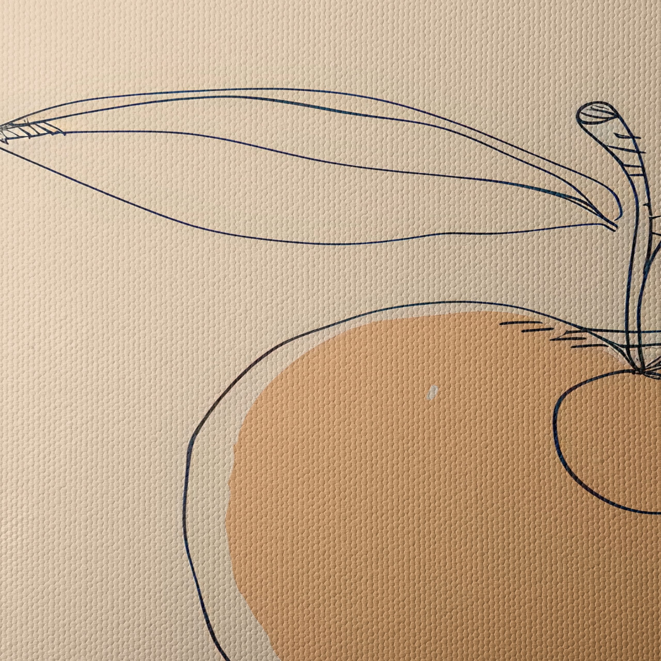 Stylized Apple Botanical Abstract Art - Image 4