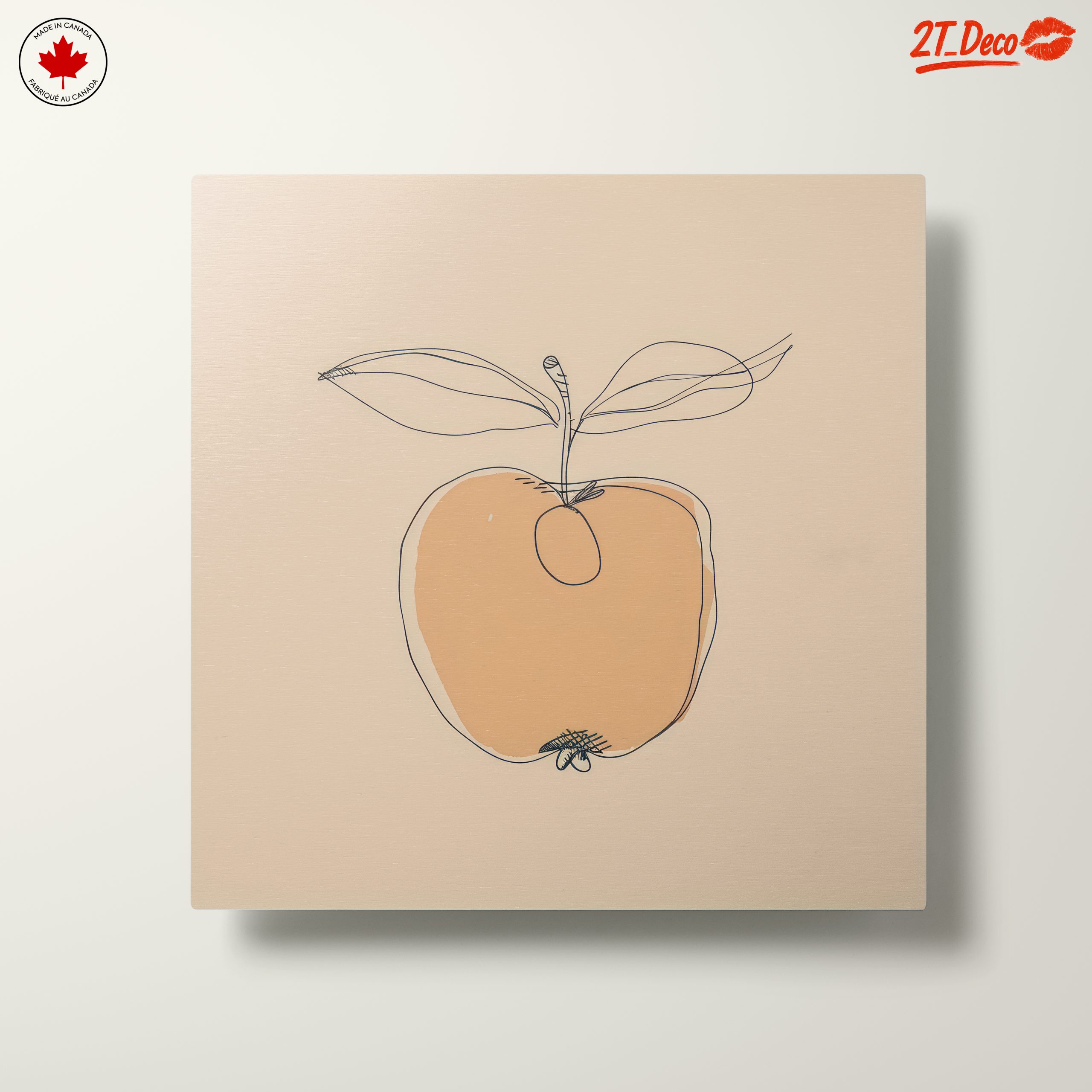 Stylized Apple Botanical Abstract Art - Image 10