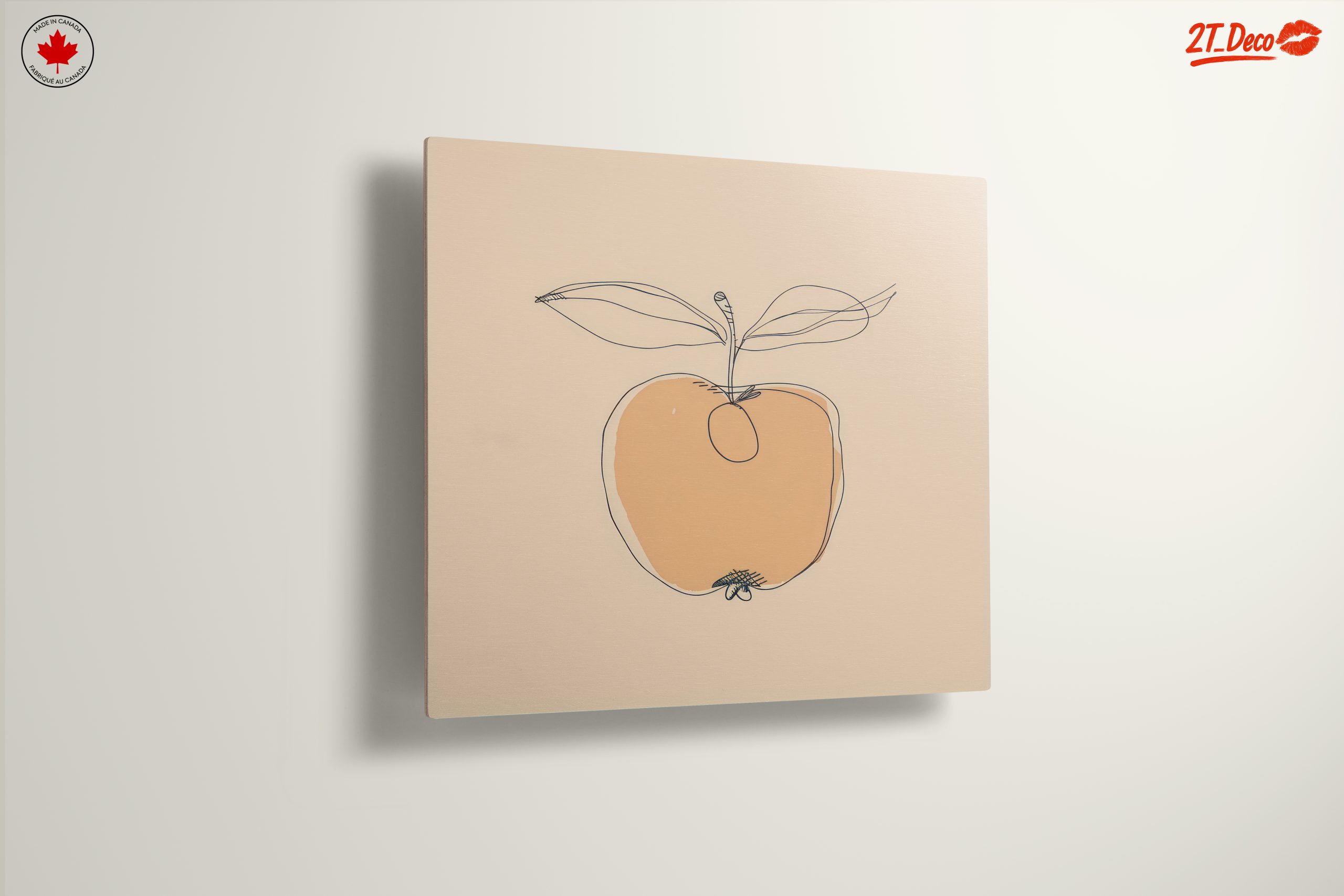 Stylized Apple Botanical Abstract Art - Image 13