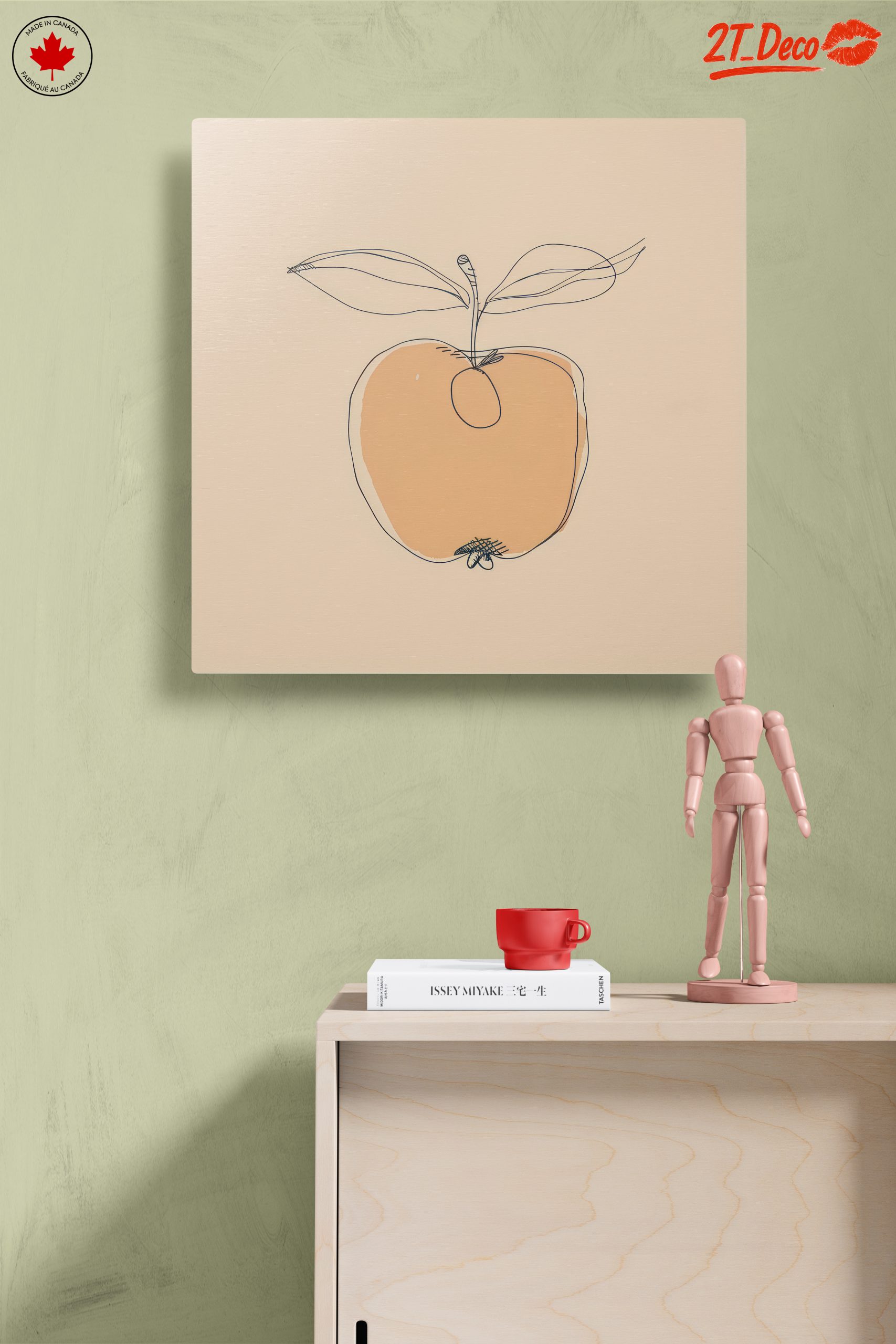 Stylized Apple Botanical Abstract Art - Image 14