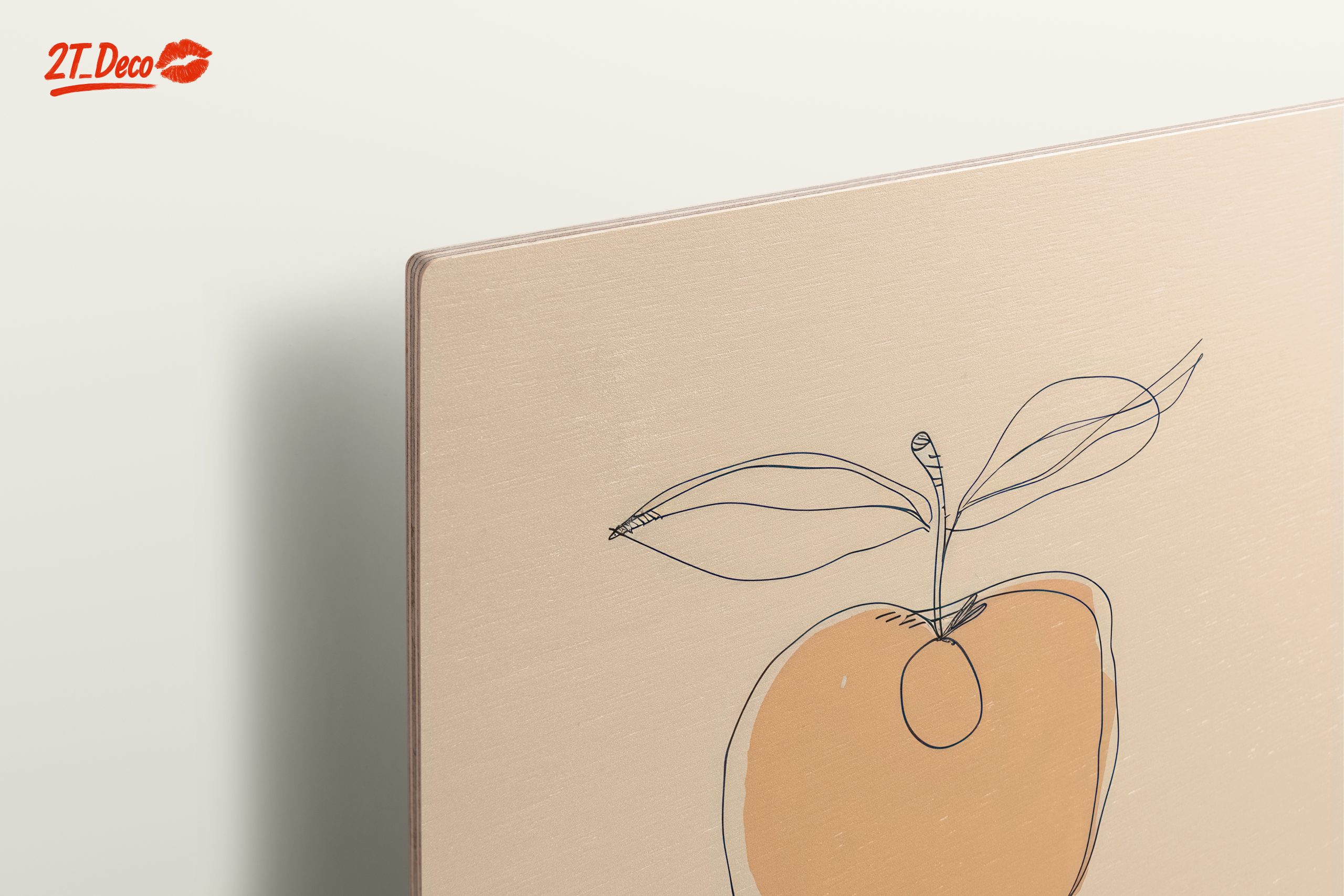 Stylized Apple Botanical Abstract Art - Image 15