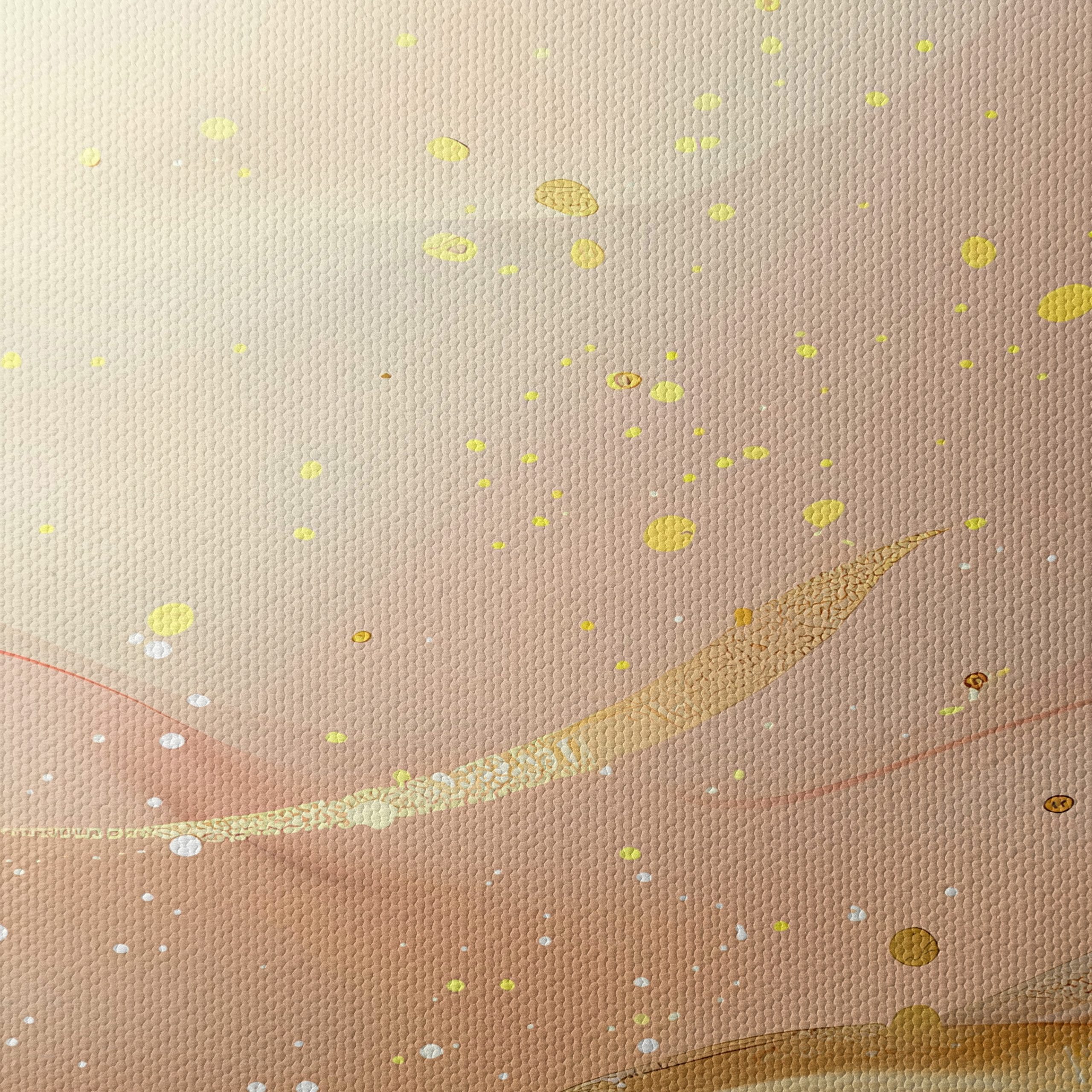 Soft Abstract Composition with Gold and Cream - Image 4