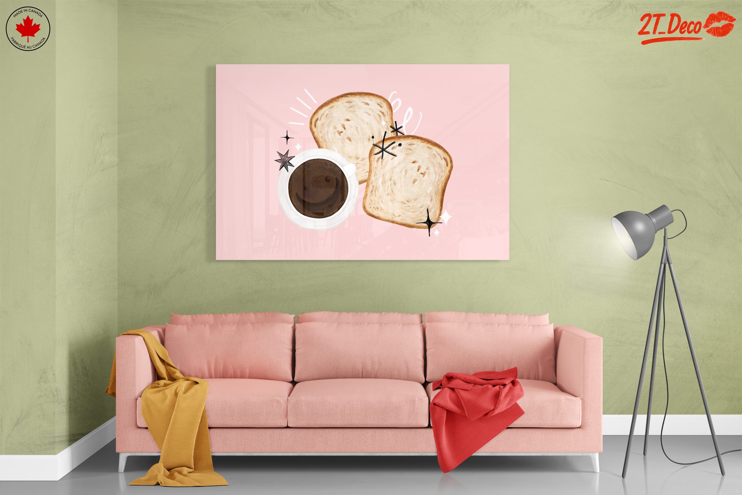 Whimsical Coffee and Toast Art - Image 7