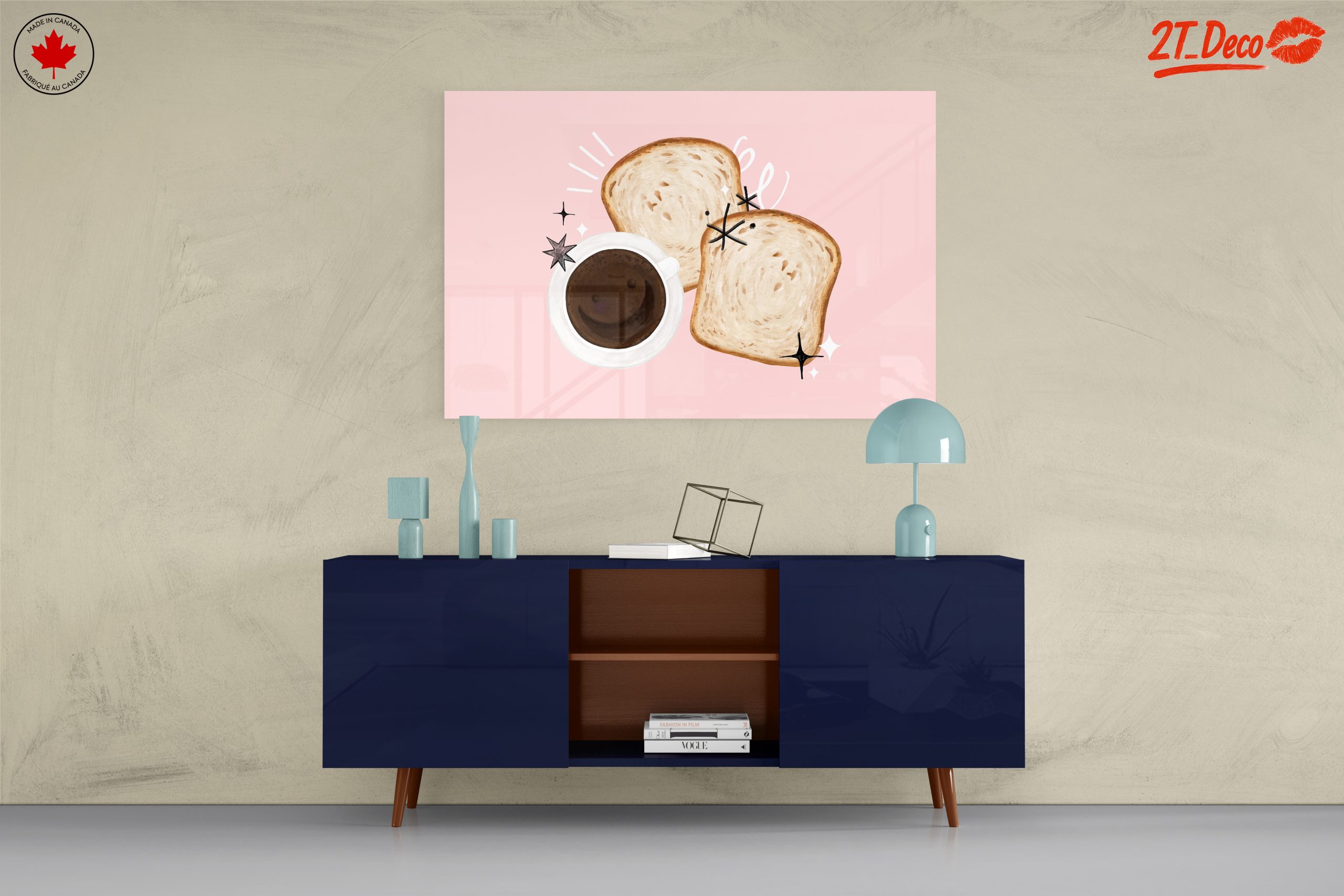 Whimsical Coffee and Toast Art - Image 8