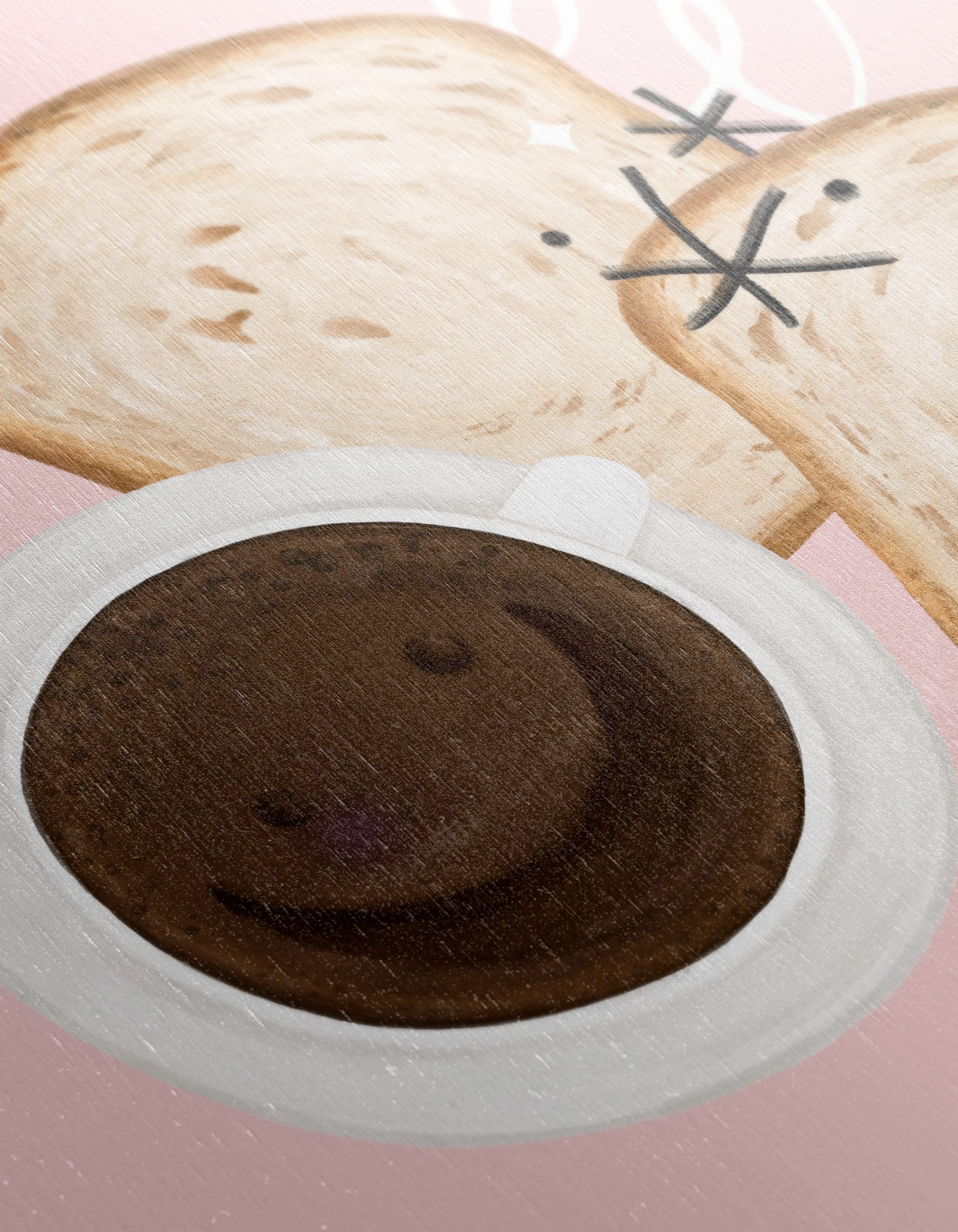 Whimsical Coffee and Toast Art - Image 12