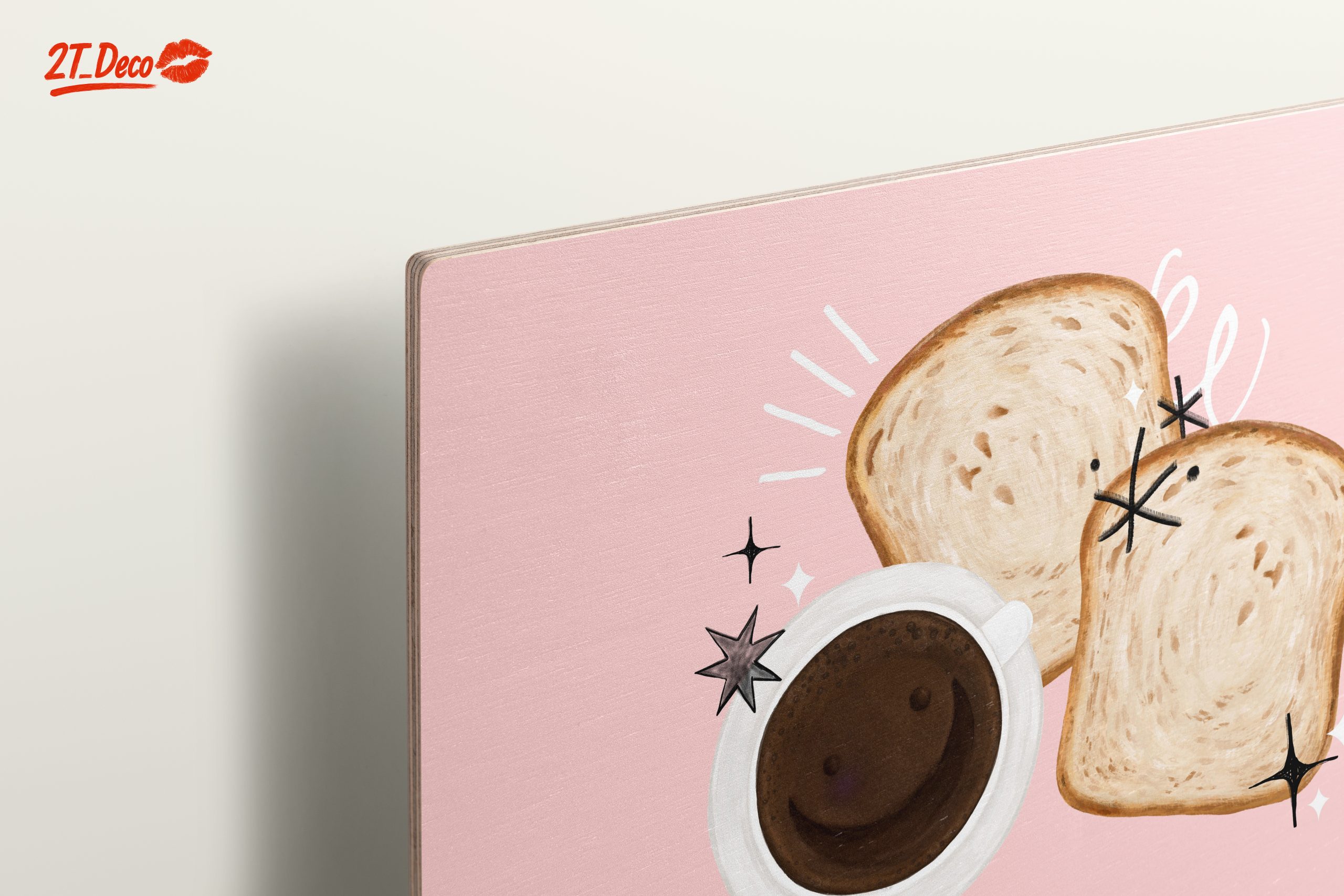 Whimsical Coffee and Toast Art - Image 15