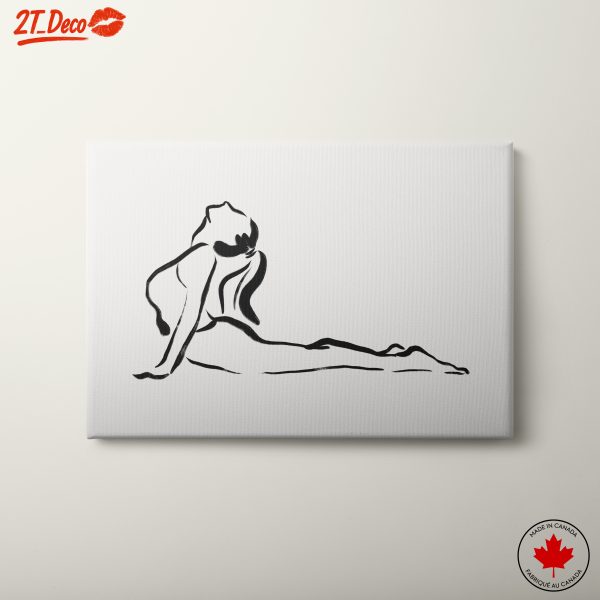 Stylized Female Silhouette Art for Modern Spaces