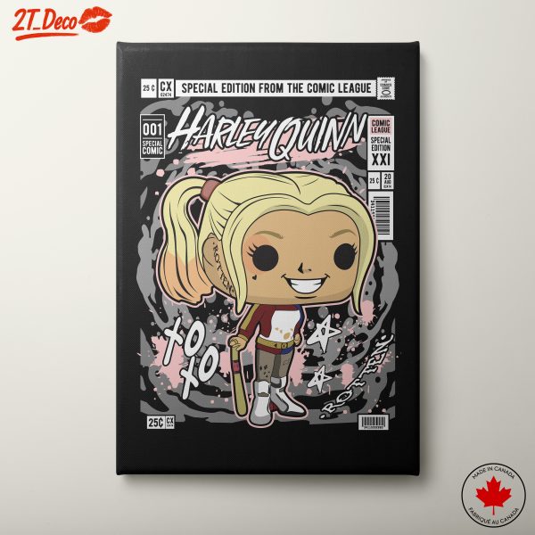 Harley Quinn Funko Style Artwork