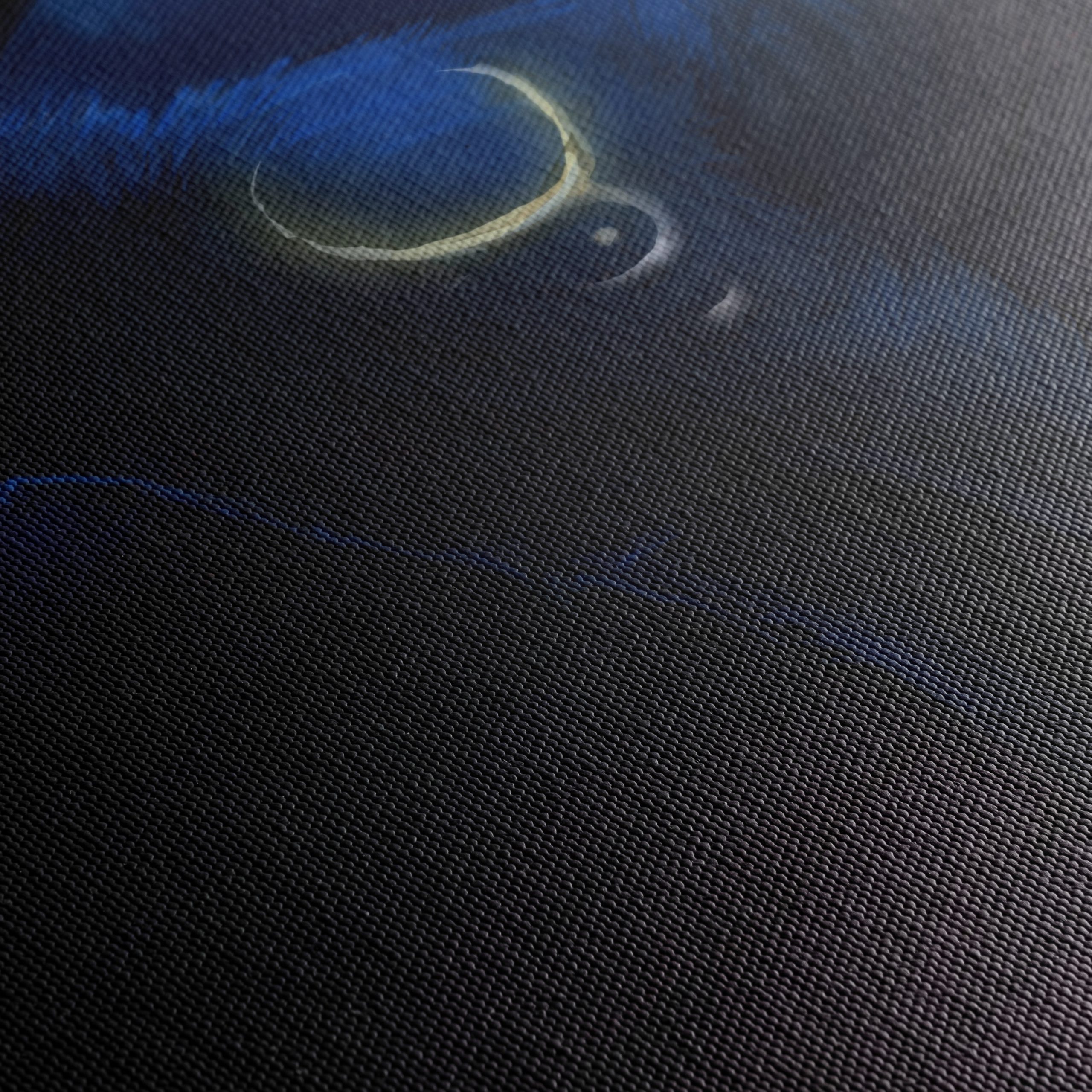 Mystical Blue Canine in Enchanted Forest - Image 5