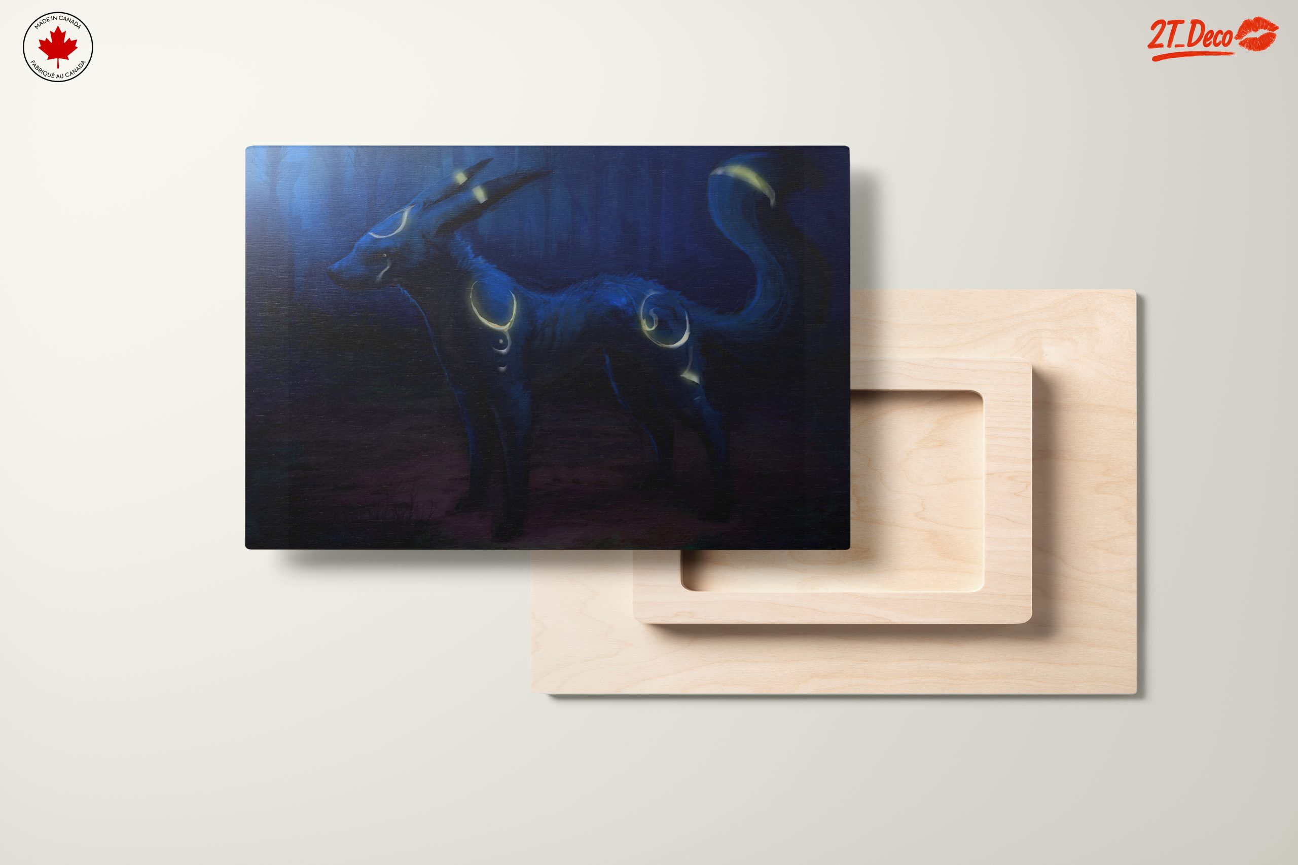 Mystical Blue Canine in Enchanted Forest - Image 11