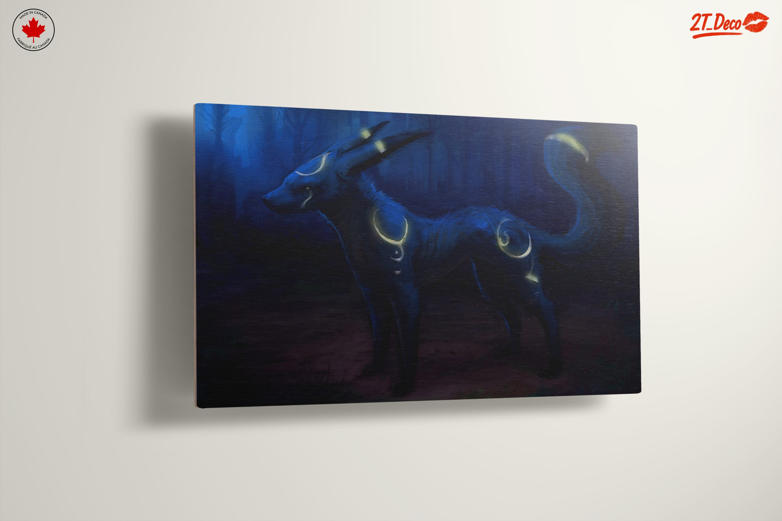 Mystical Blue Canine in Enchanted Forest - Image 13