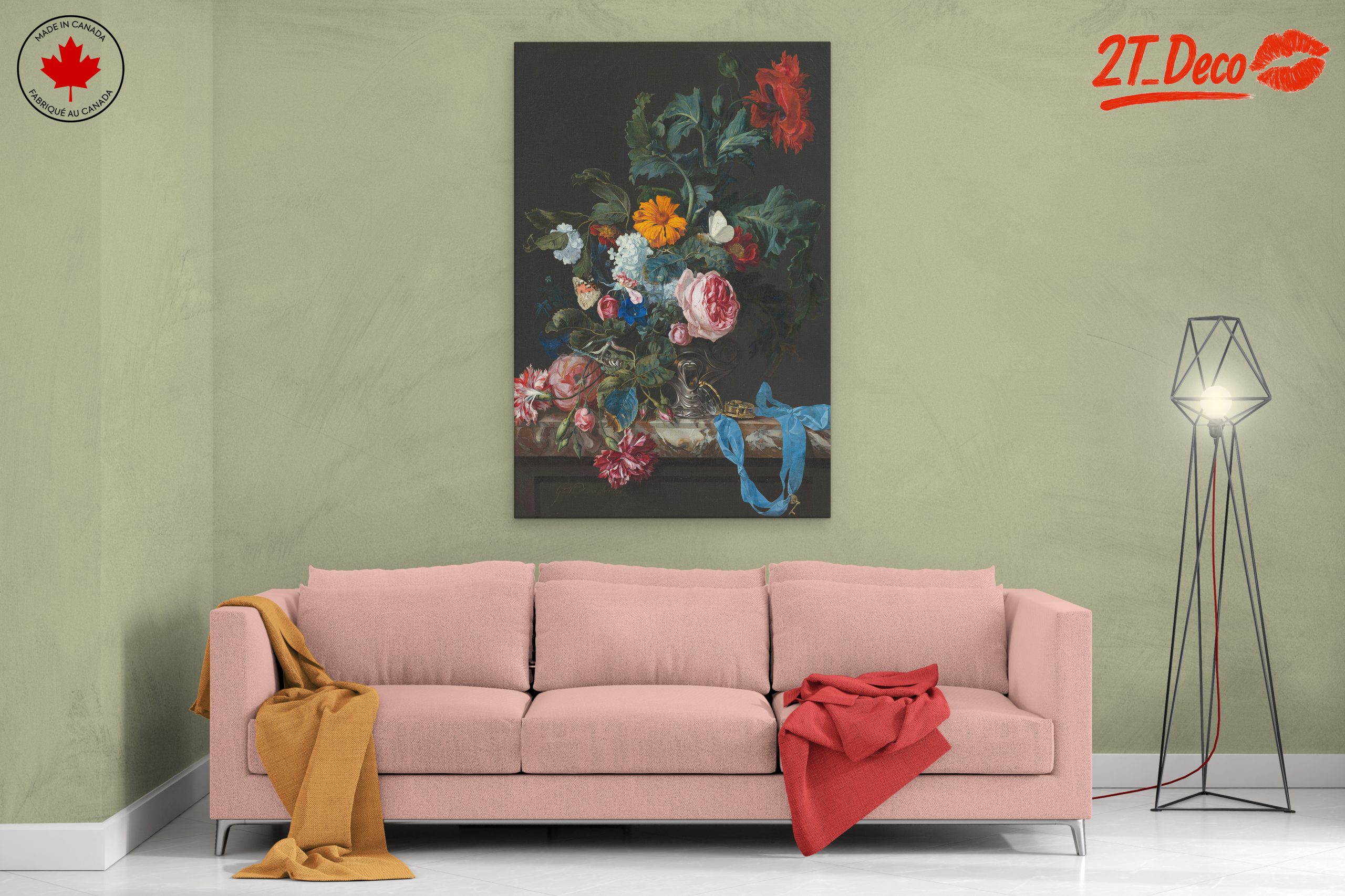 Vibrant Floral Arrangement with Butterflies - Image 2