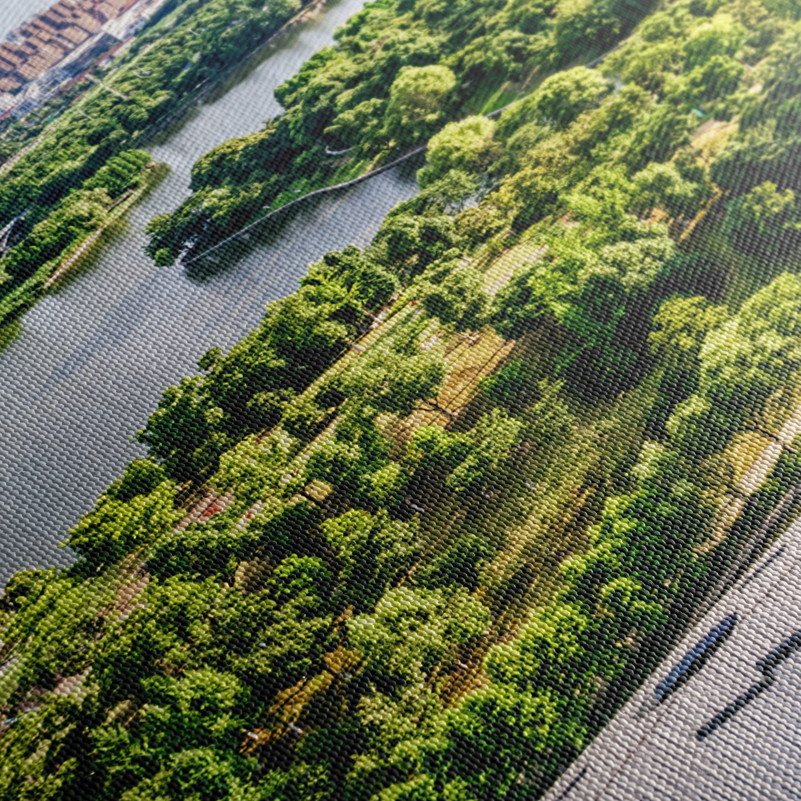 Vibrant Nature Landscape with Water and City - Image 5