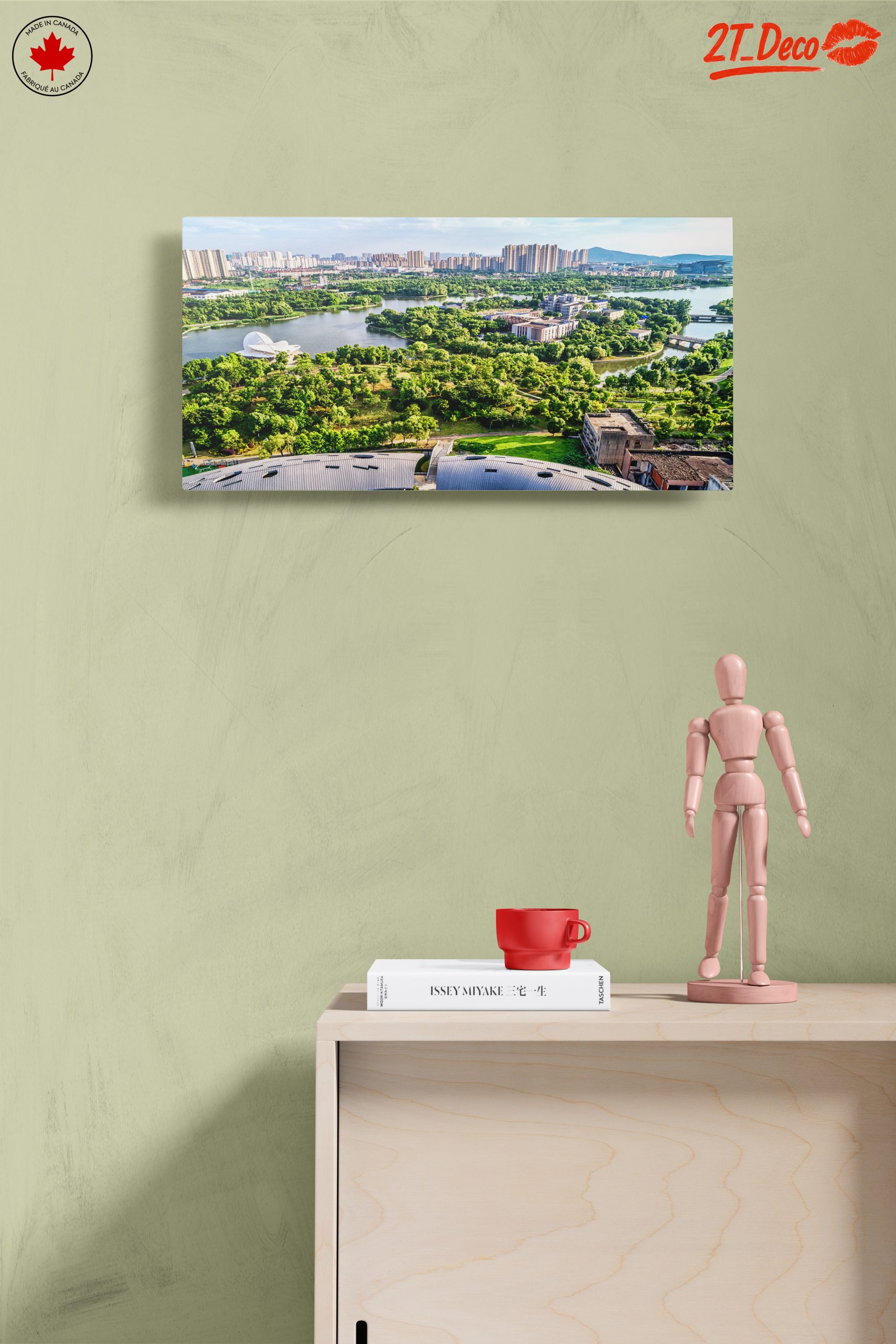 Vibrant Nature Landscape with Water and City - Image 14