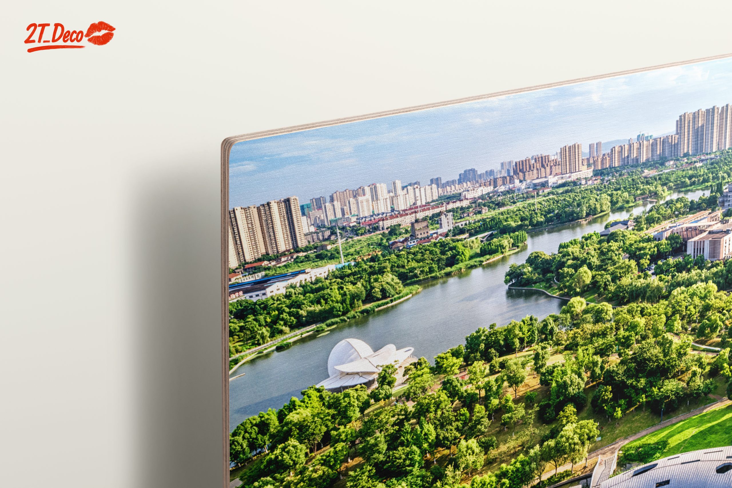 Vibrant Nature Landscape with Water and City - Image 15
