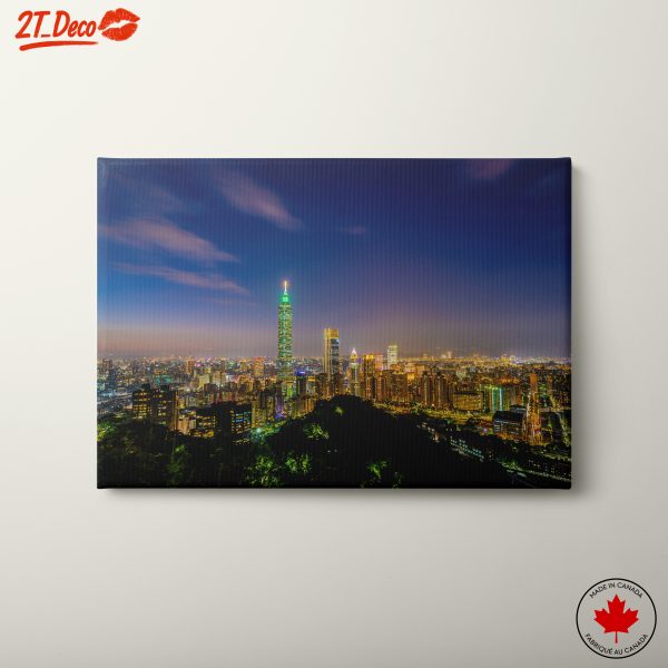 Taipei City Skyline at Night