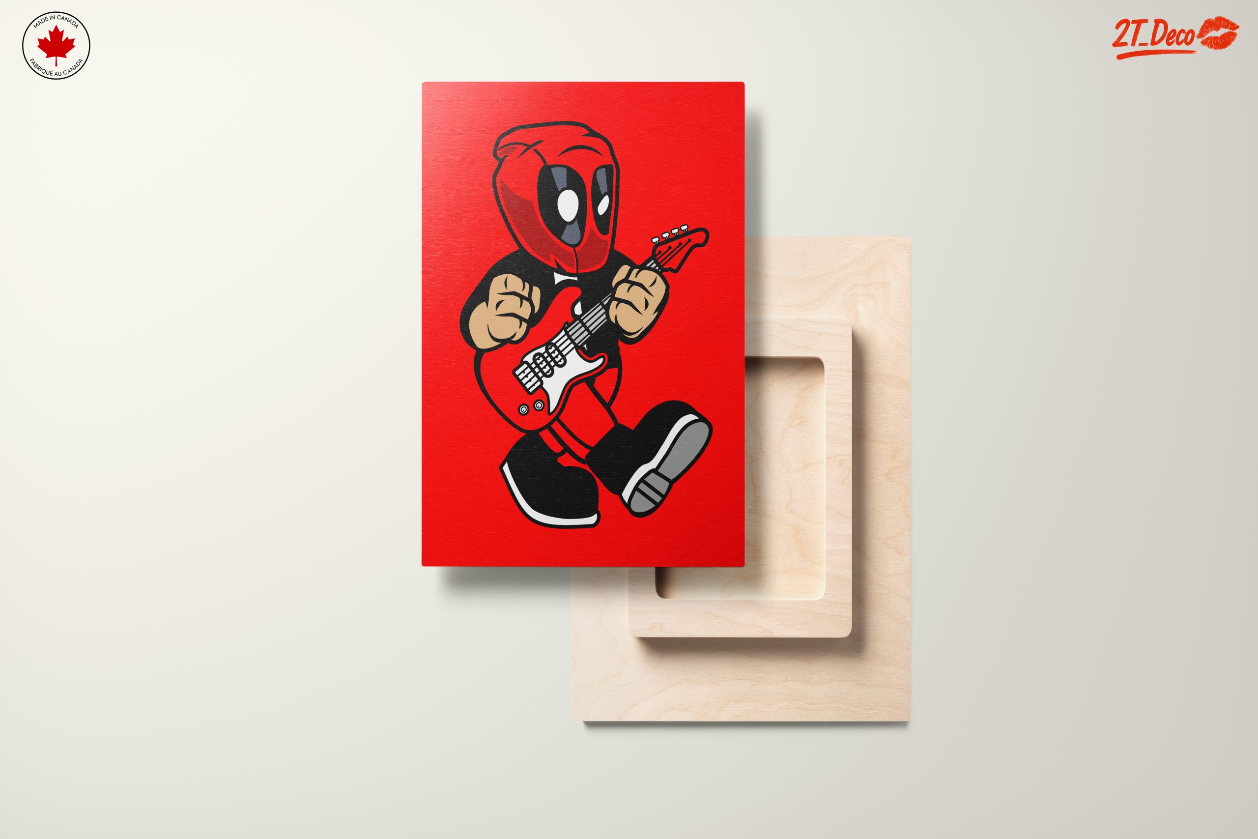 Playful Cartoon Character Playing Guitar Art - Image 11