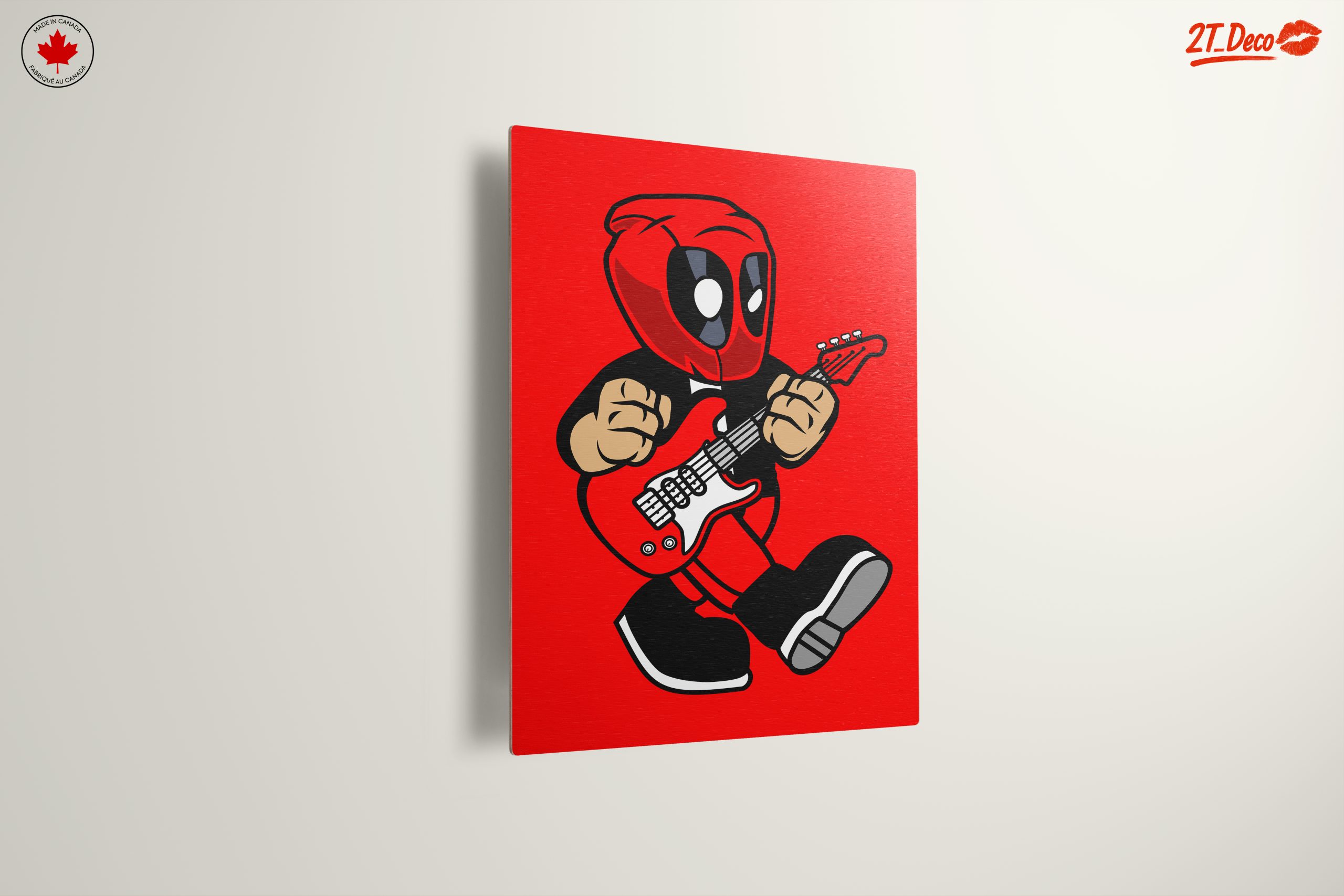 Playful Cartoon Character Playing Guitar Art - Image 13