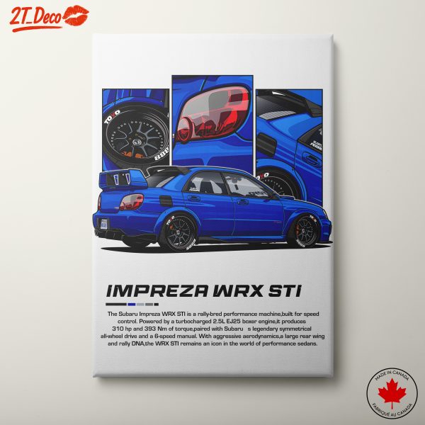 Subaru Impreza WRX STI Car Art 2