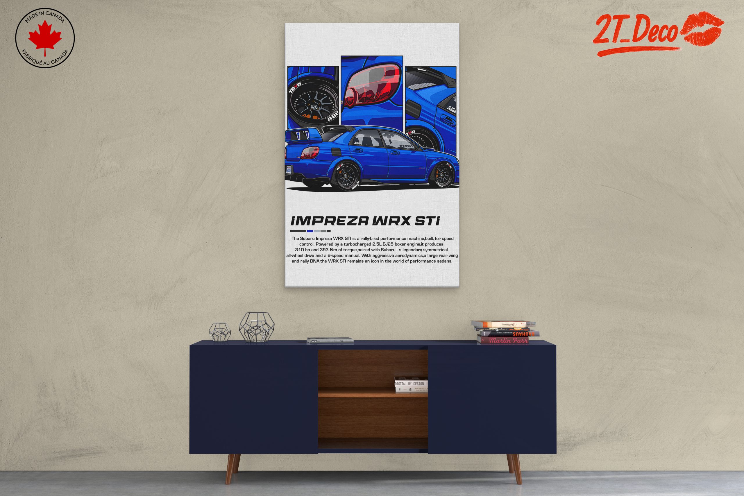 Subaru Impreza WRX STI Car Art 2 - Image 3