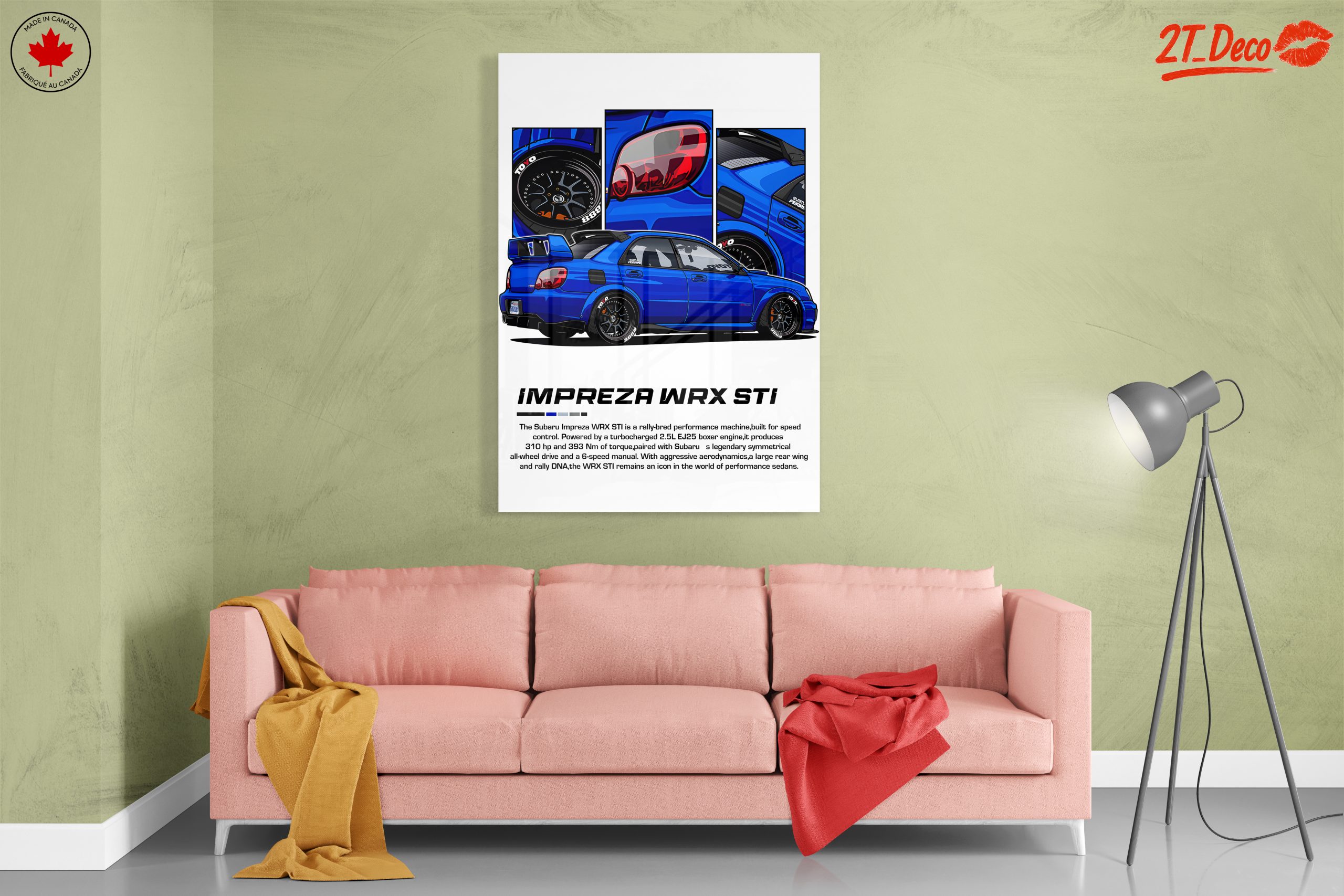 Subaru Impreza WRX STI Car Art 2 - Image 7
